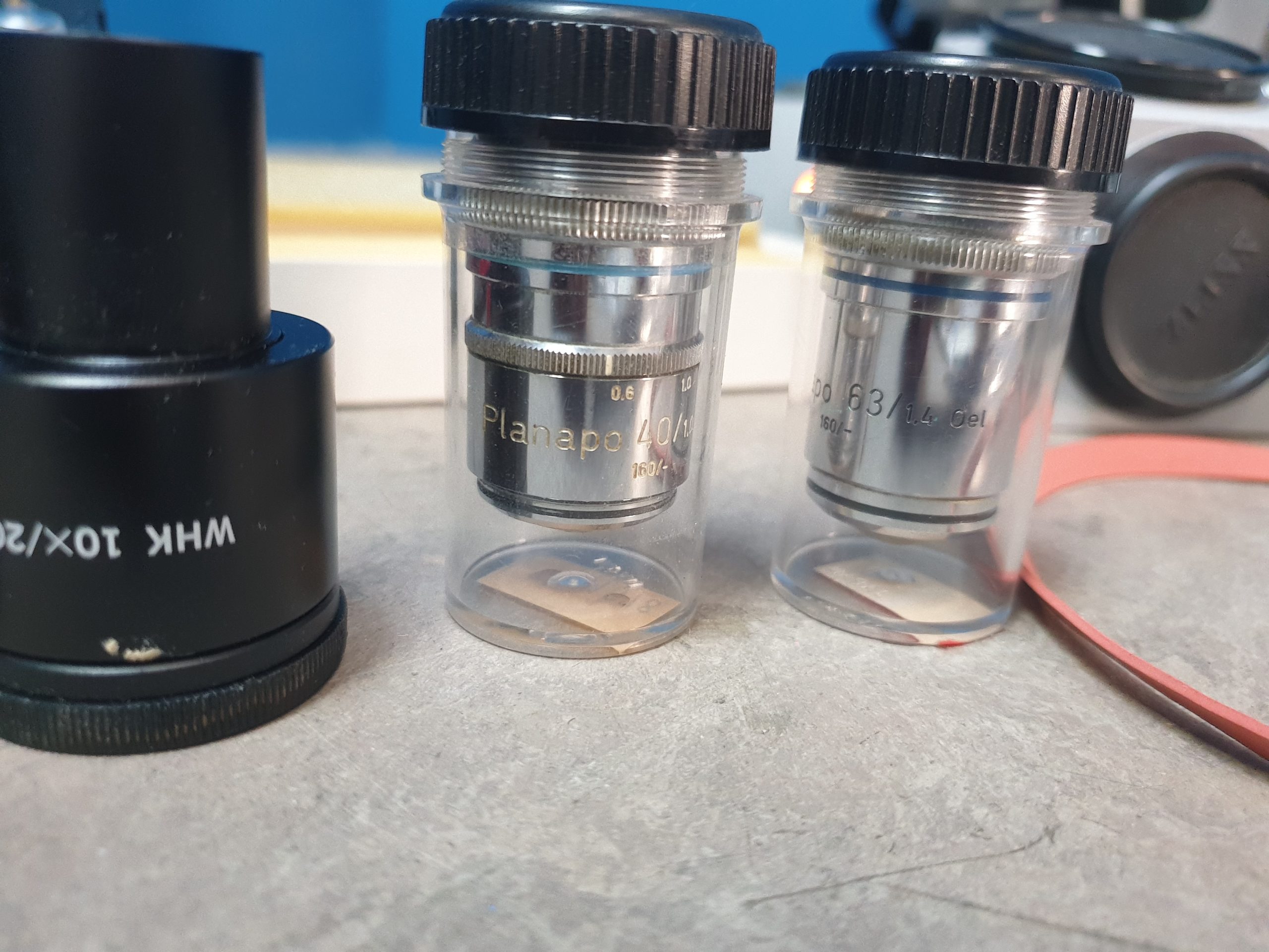 Carl Zeiss BHT Diskussionsmikroskop Universal Mikroskop Durchlicht DIC Polarisation mit Zubehör thumbnail 23