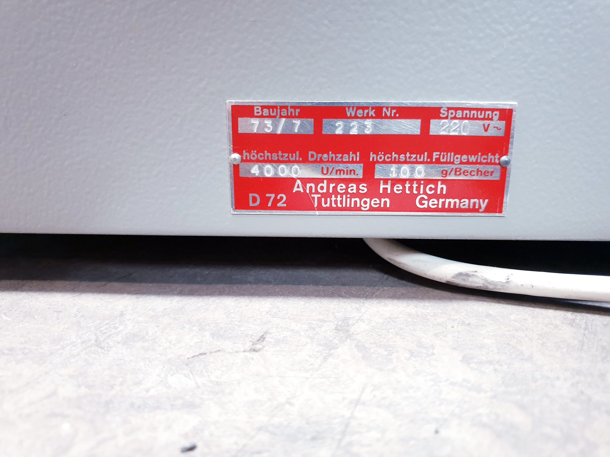 Hettich Rotanta S – Zentrifuge thumbnail 2