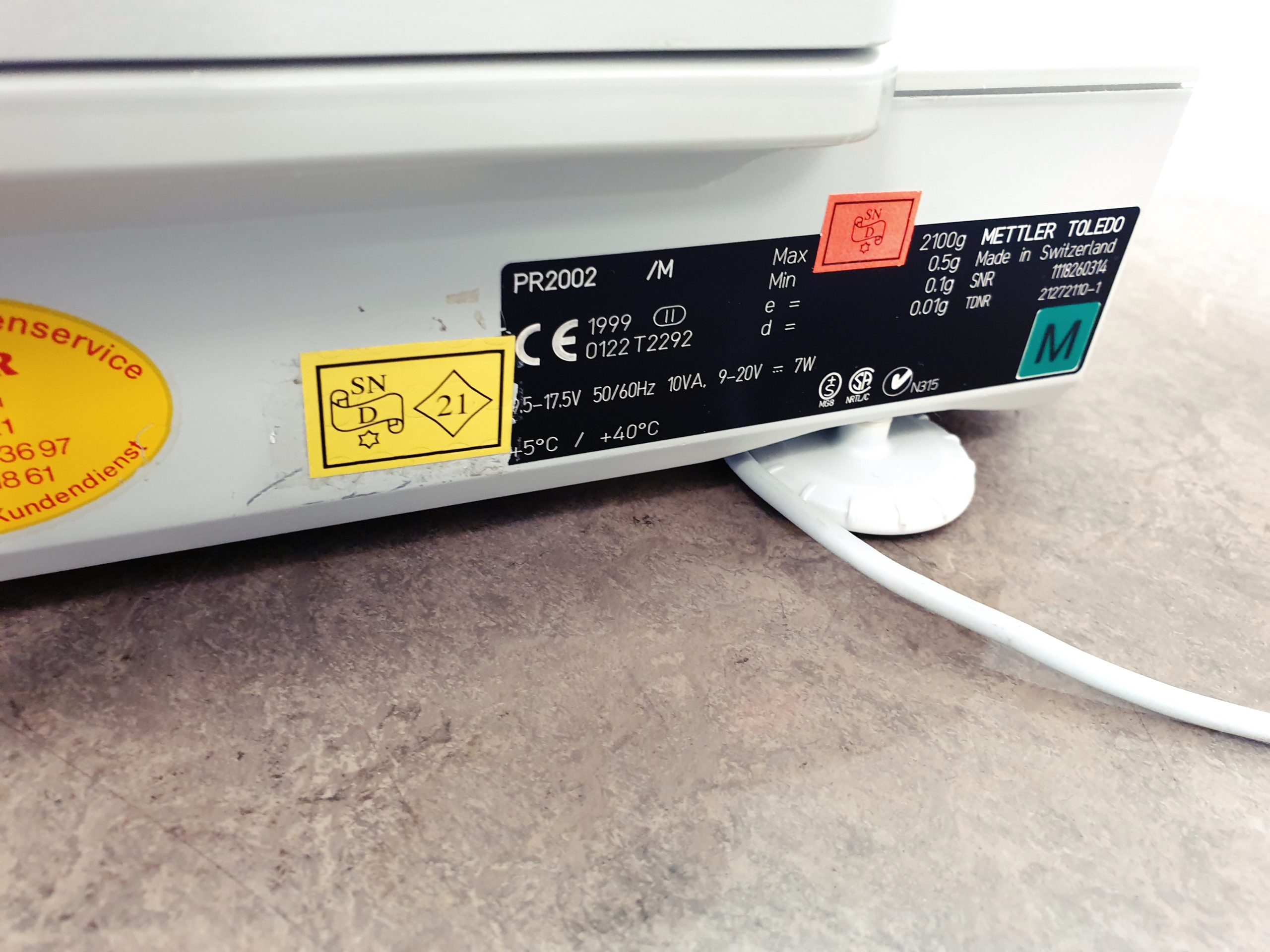 METTLER Digital Lab Waage Balance Analytical PR2002 PR 2002 thumbnail 3
