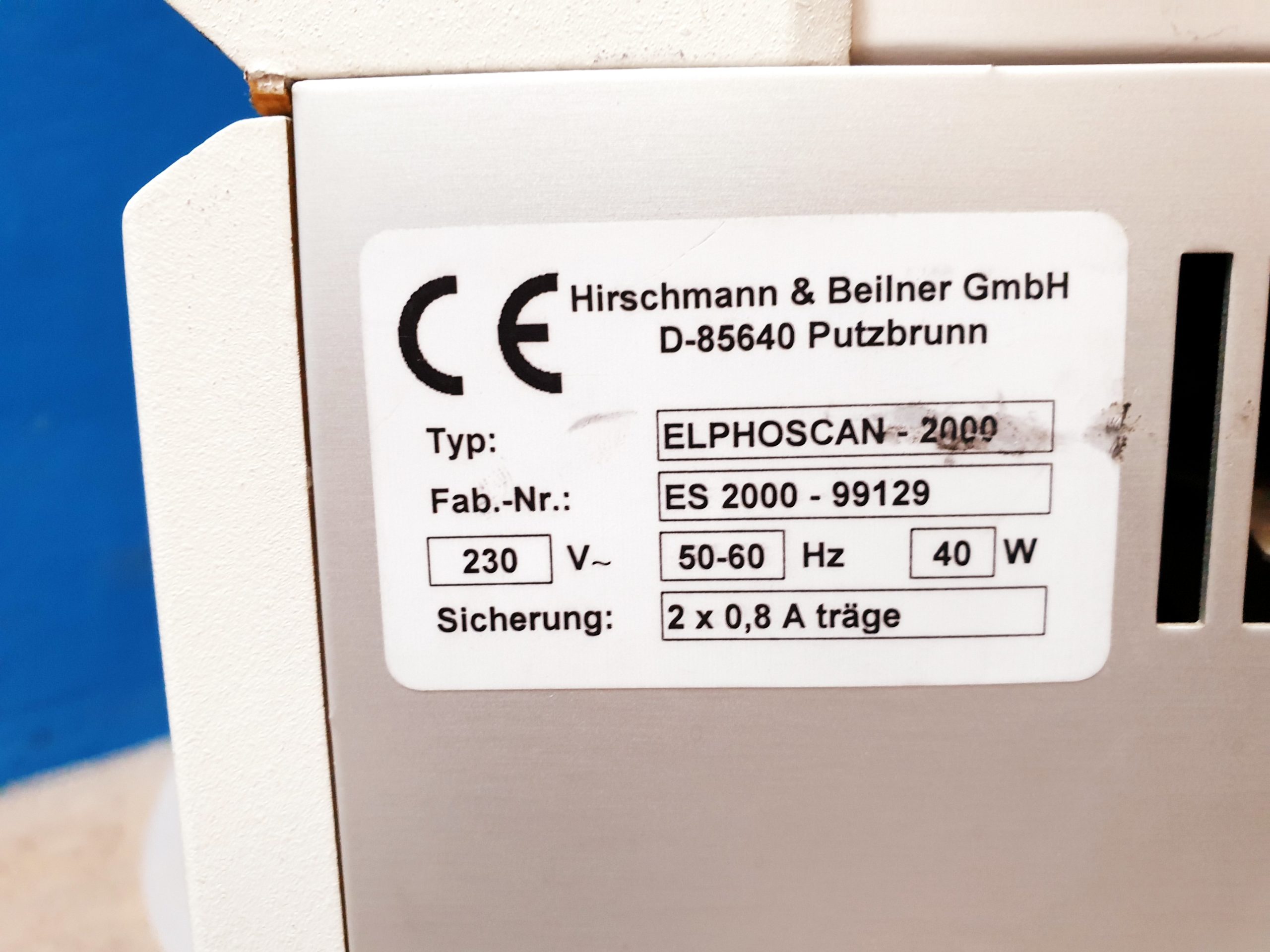 Eltest Elphoscan 2000 Elektrophoresesystem thumbnail 8