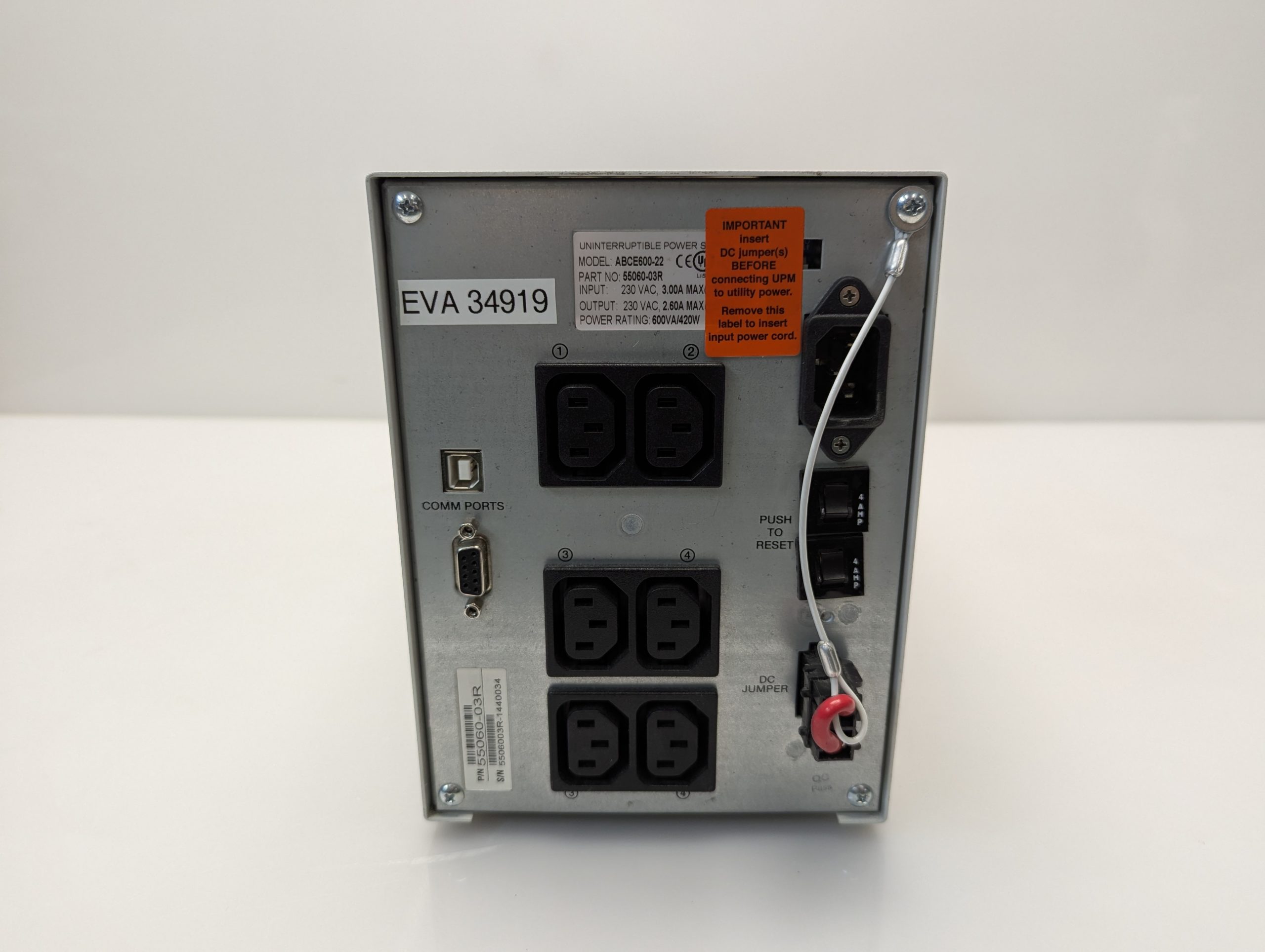 UPS Powervar ABCE600-22 600VA 420W-USC – 2550 -E300 thumbnail 3