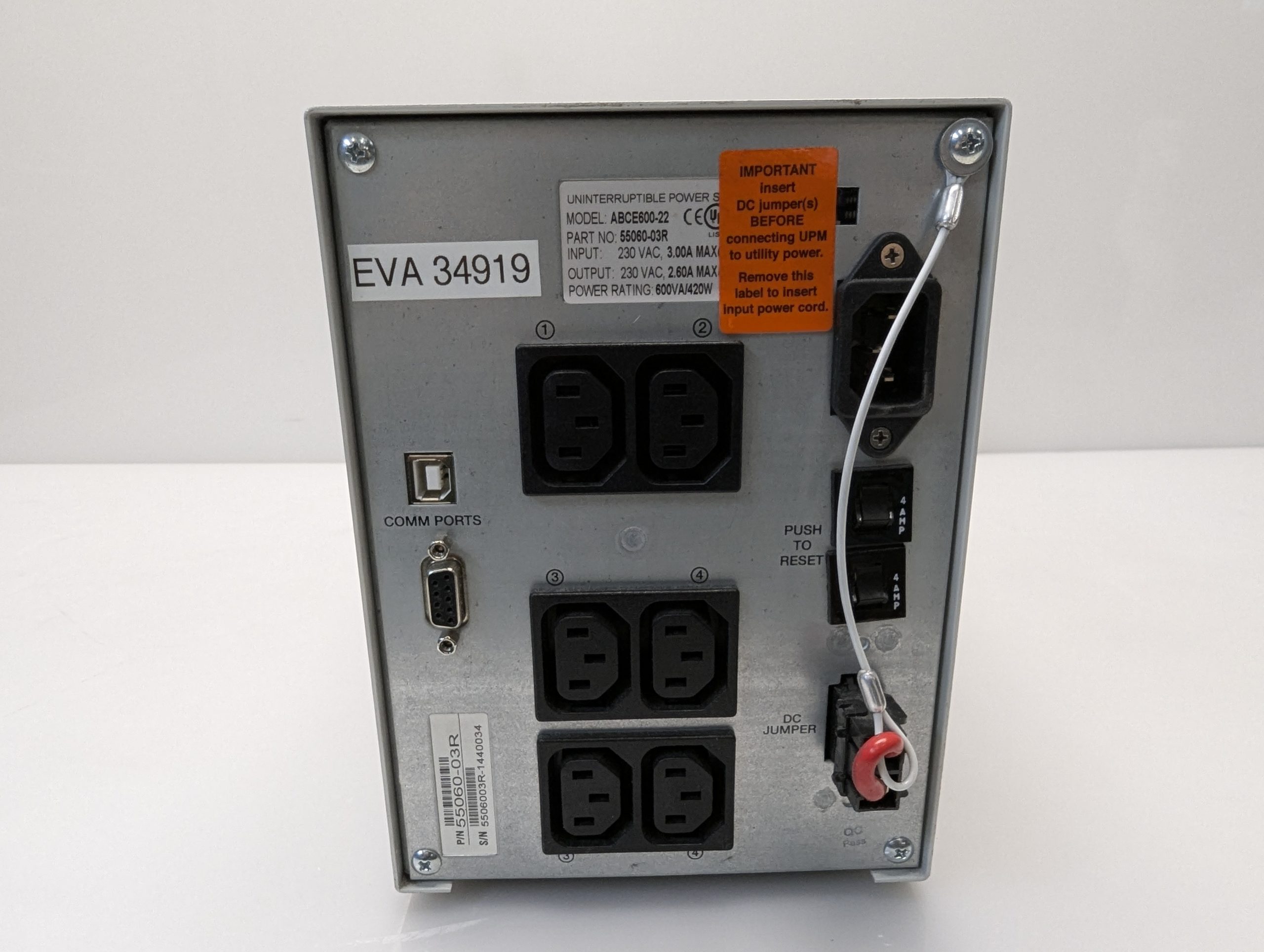UPS Powervar ABCE600-22 600VA 420W-USC – 2550 -E300 thumbnail 6