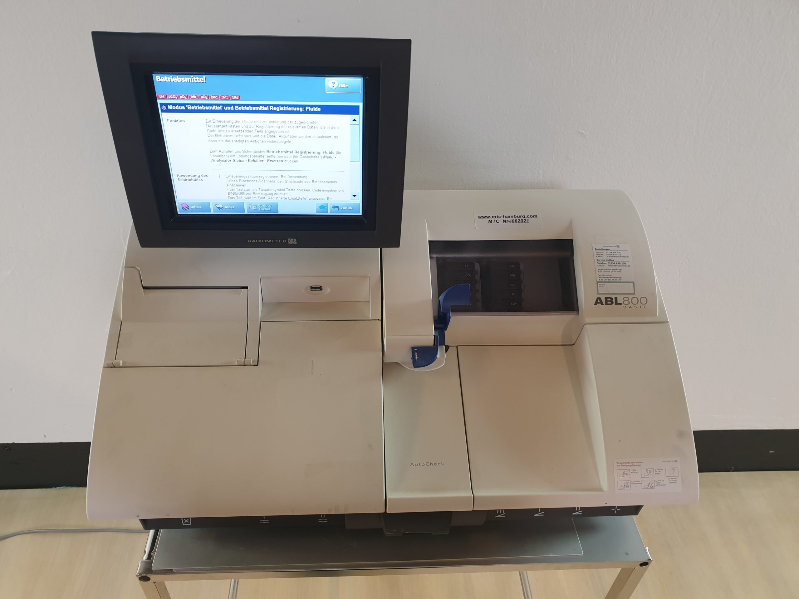 Radiometer ABL 800 // ABL800 BASIC Blutgasanalysegerät thumbnail 6