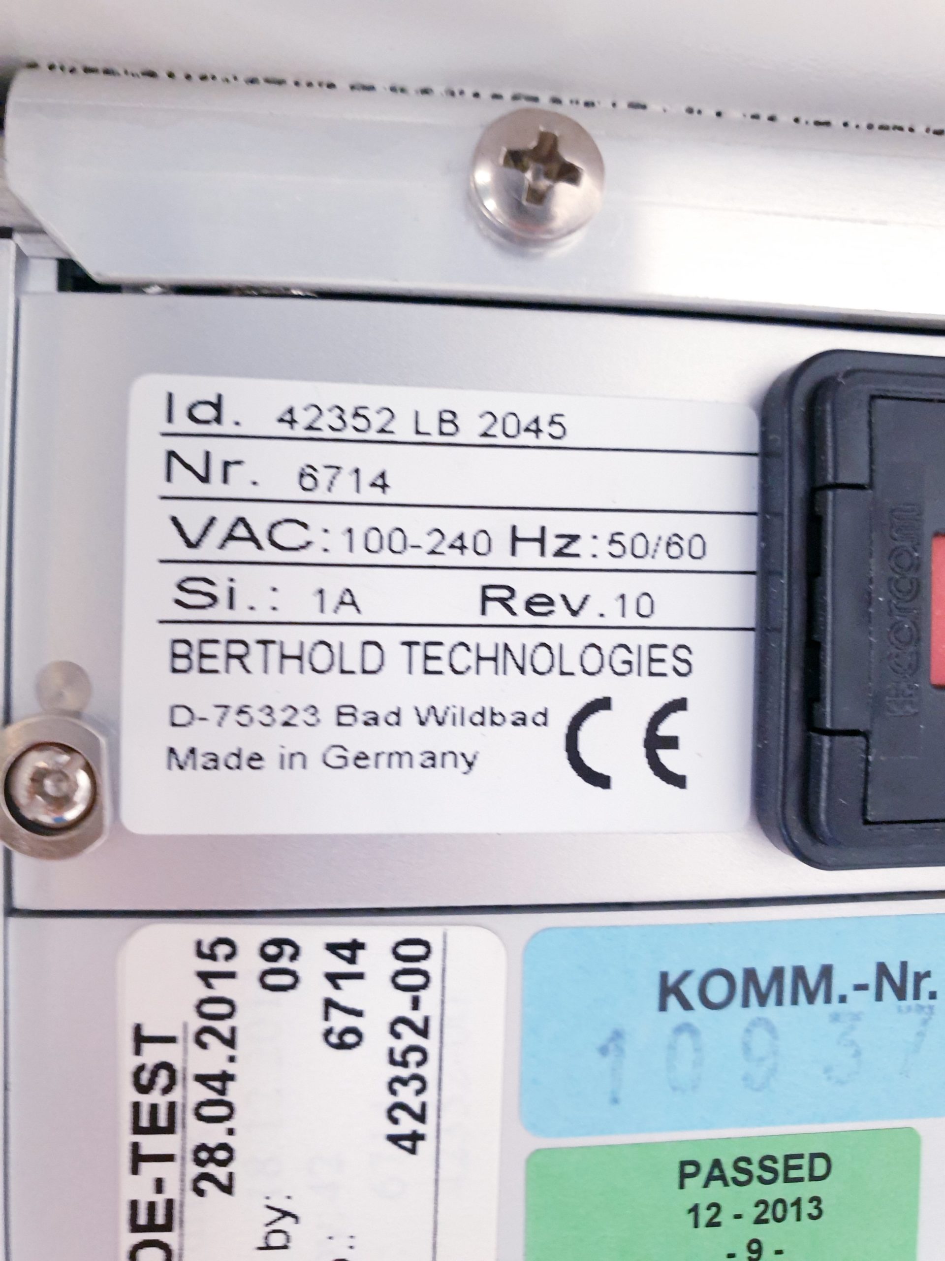 Berthold LB 2045 Gamma Spectrometry System thumbnail 12
