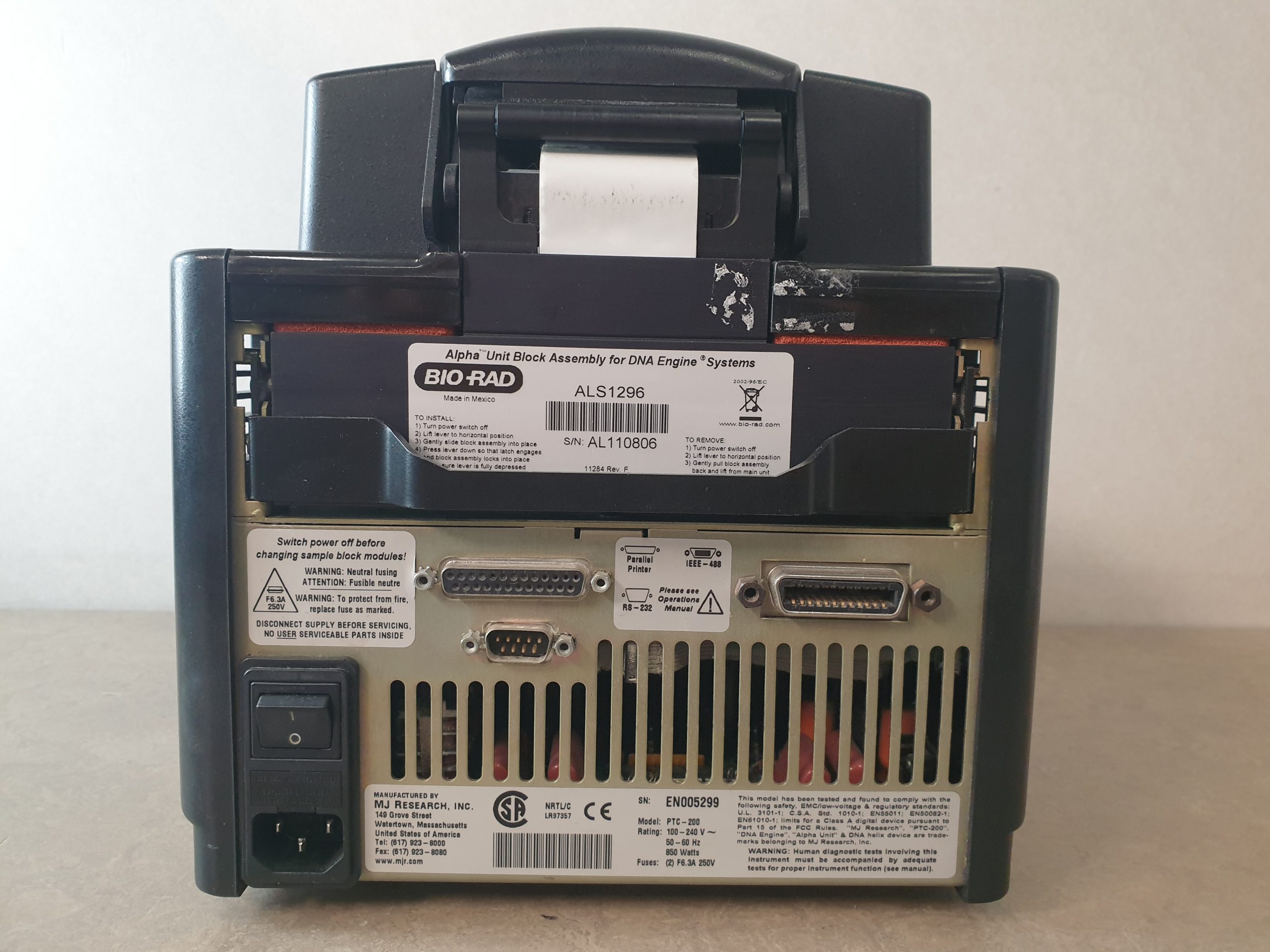 BIO-RAD PELTIER THERMAL CYCLER PTC-200 PCR Thermal Cycler thumbnail 6