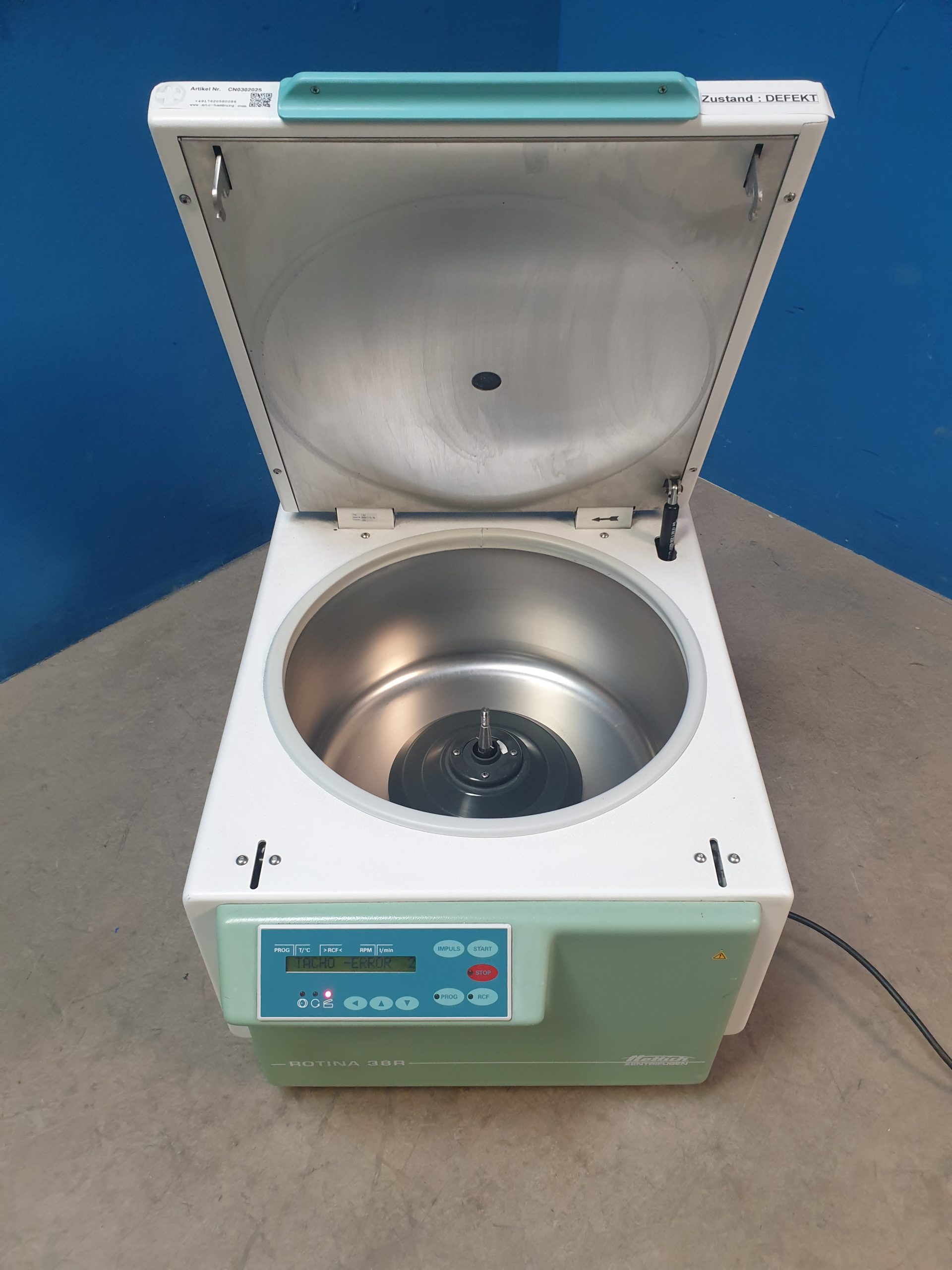Hettich Rotina 38 Zentrifuge – Ohne Rotor thumbnail 9