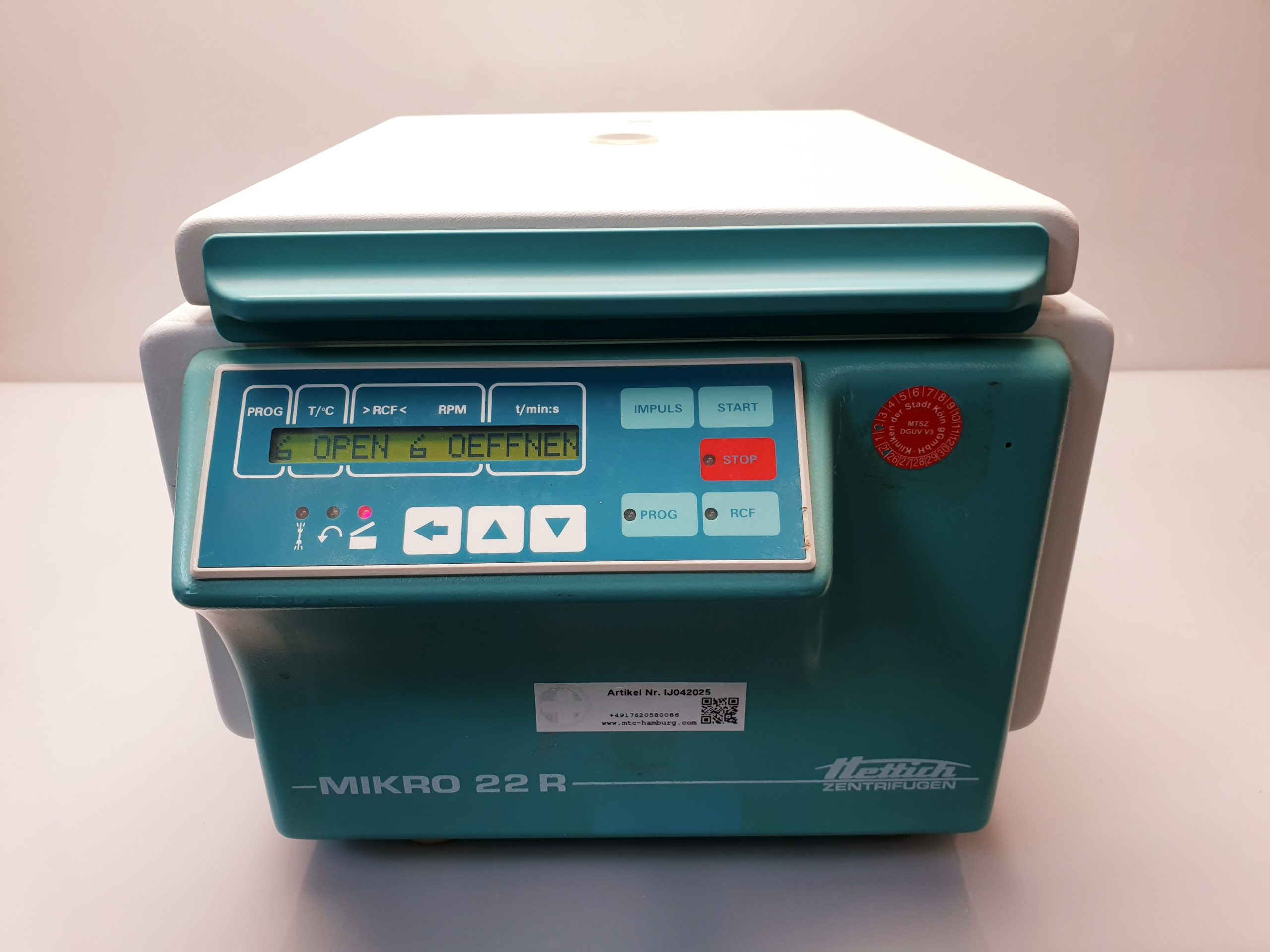 Hettich Mikro 22R Kühlzentrifuge Zentrifuge Laborzentrifuge Centrifuge gekühlt thumbnail 2