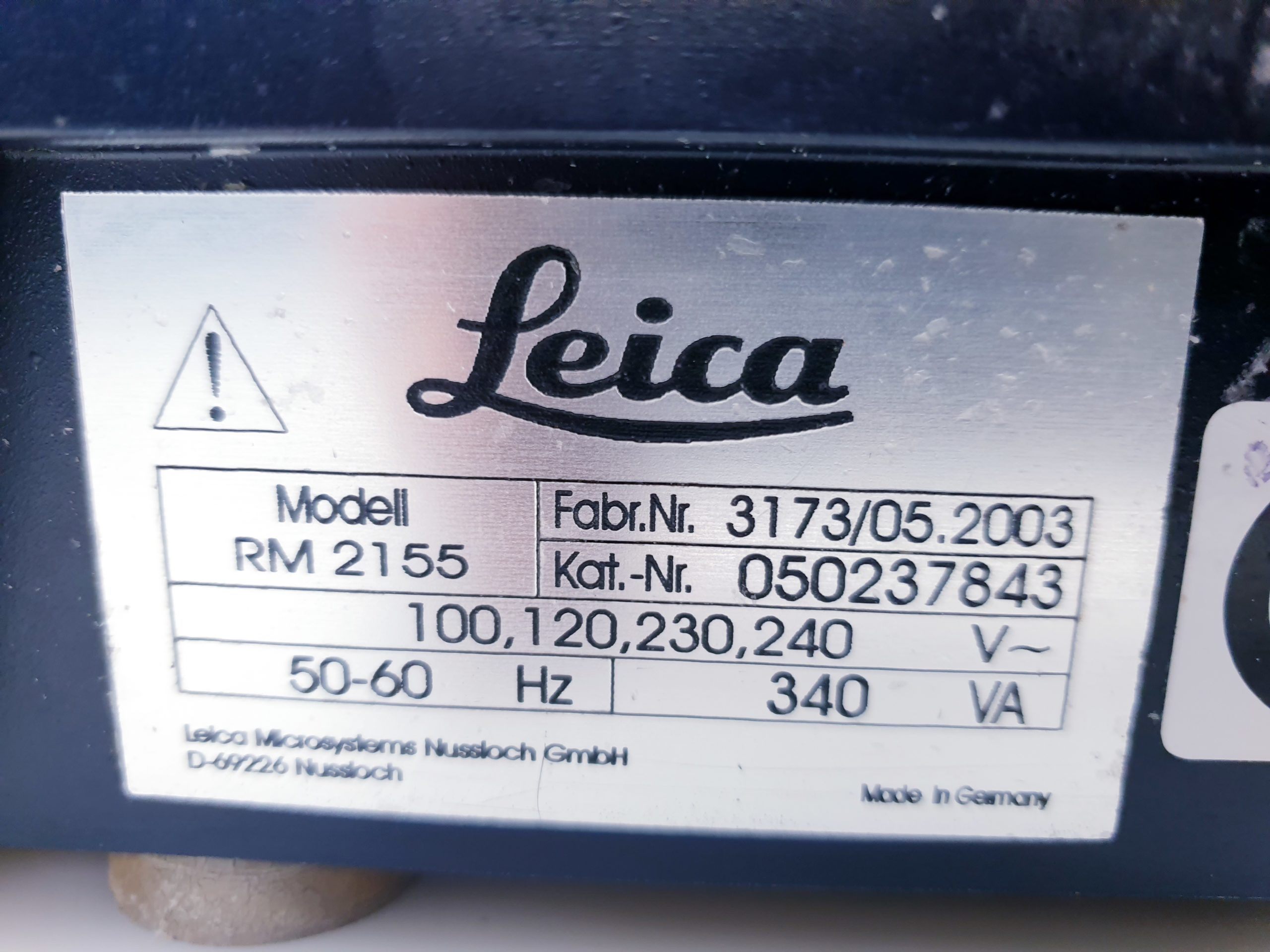 Leica RM 2155 RM-2155 Microtome Mikrotom thumbnail 4
