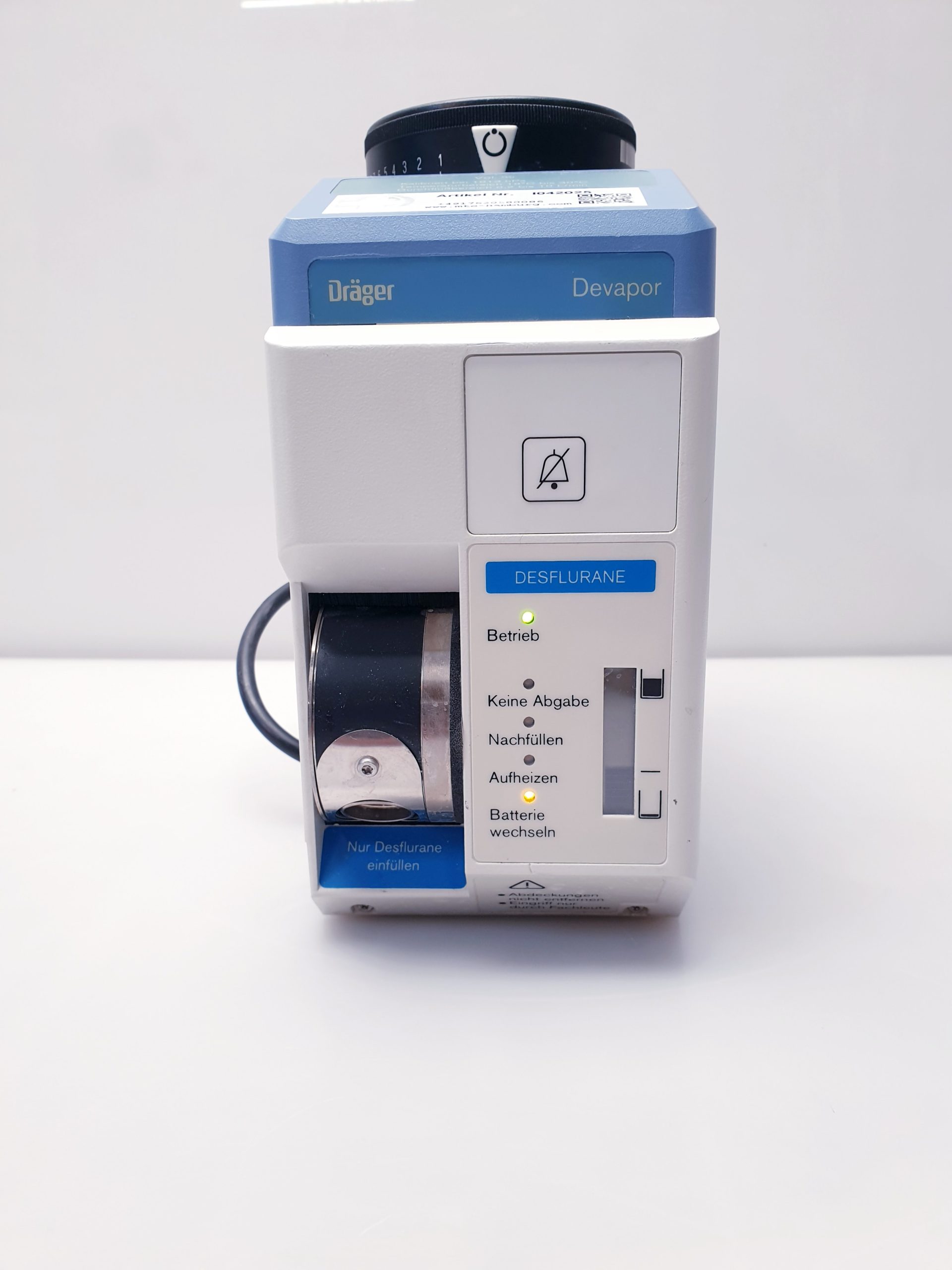 Dräger devapor Vapor Desflurane M32600 thumbnail 6