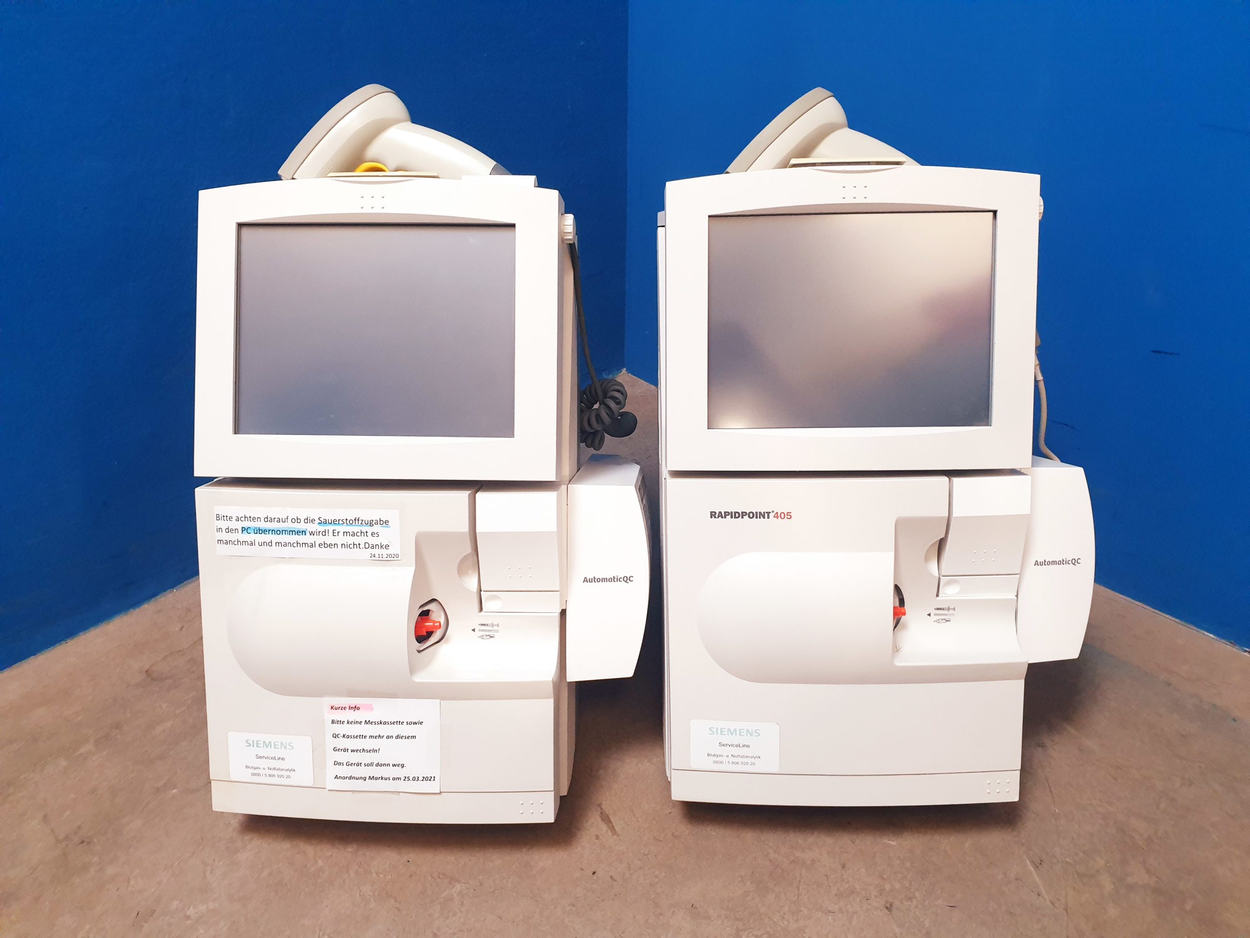 Siemens RAPIDPoint 405 Blood Gas Analyzer System — image 1 of 12