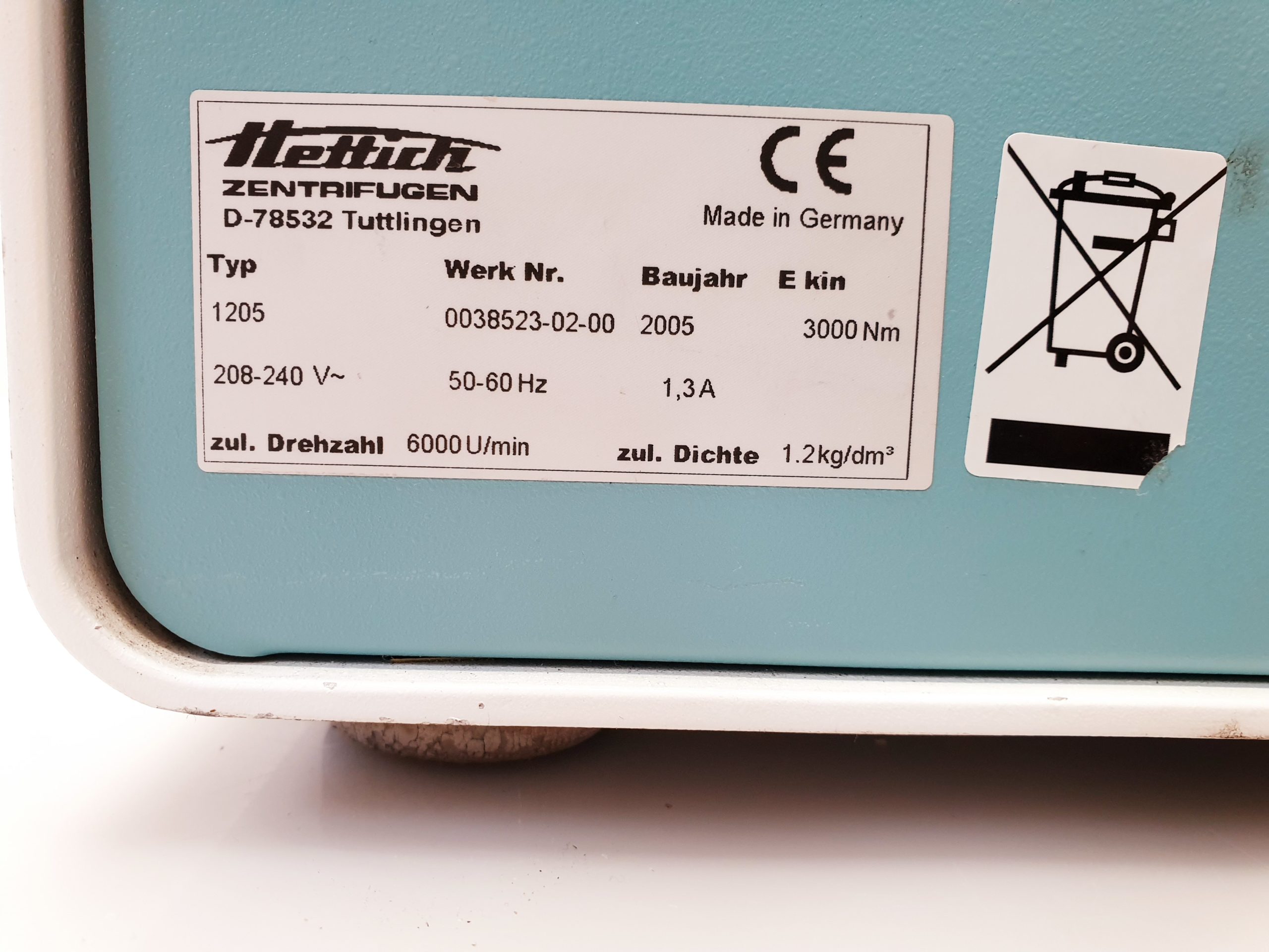 Hettich Rotofix 32 A Zentrifuge Laborzentrifuge Mit Rotor – defekt thumbnail 6