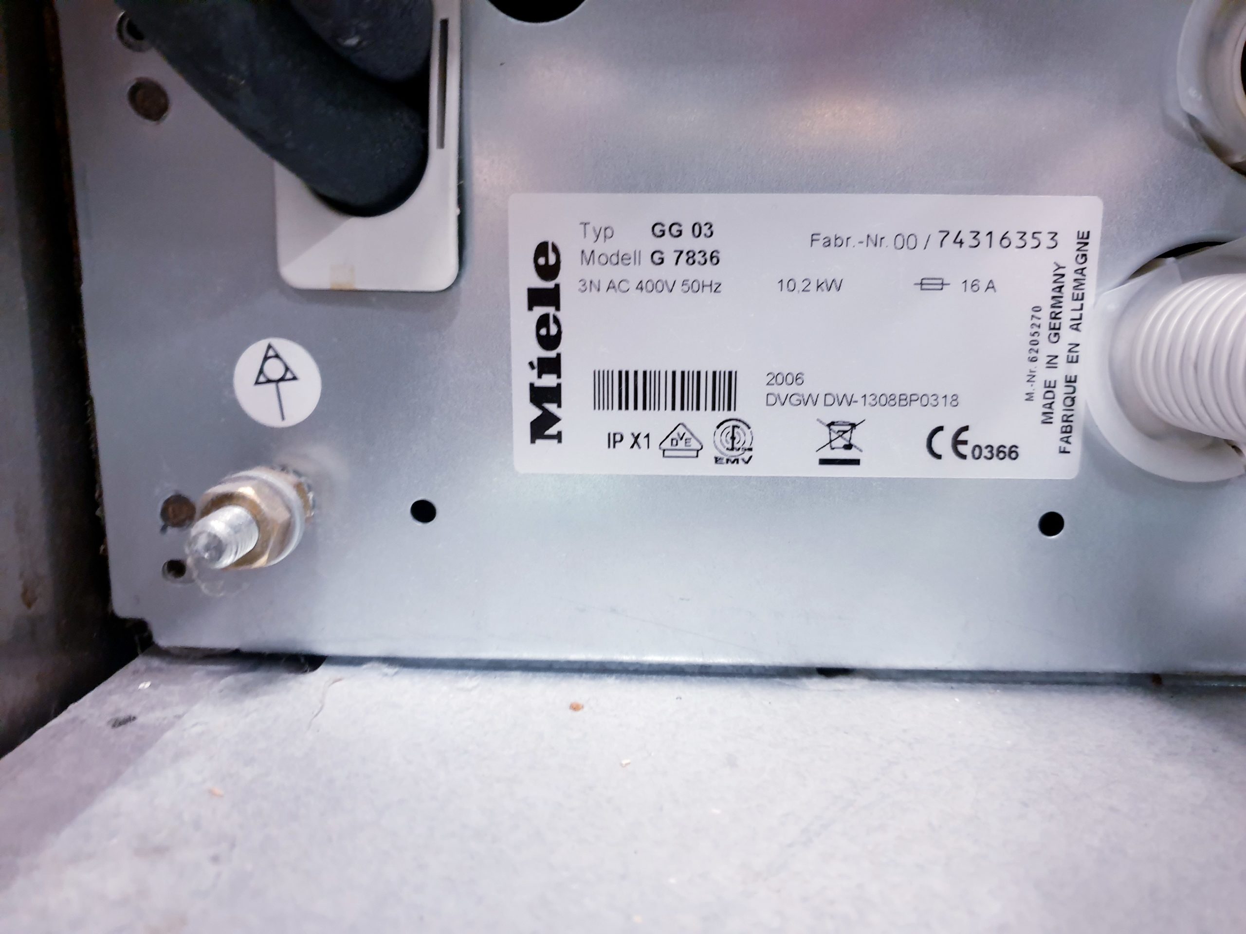 Miele G 7836 – G7836 – GG 03 Desinfektionsautomat thumbnail 9