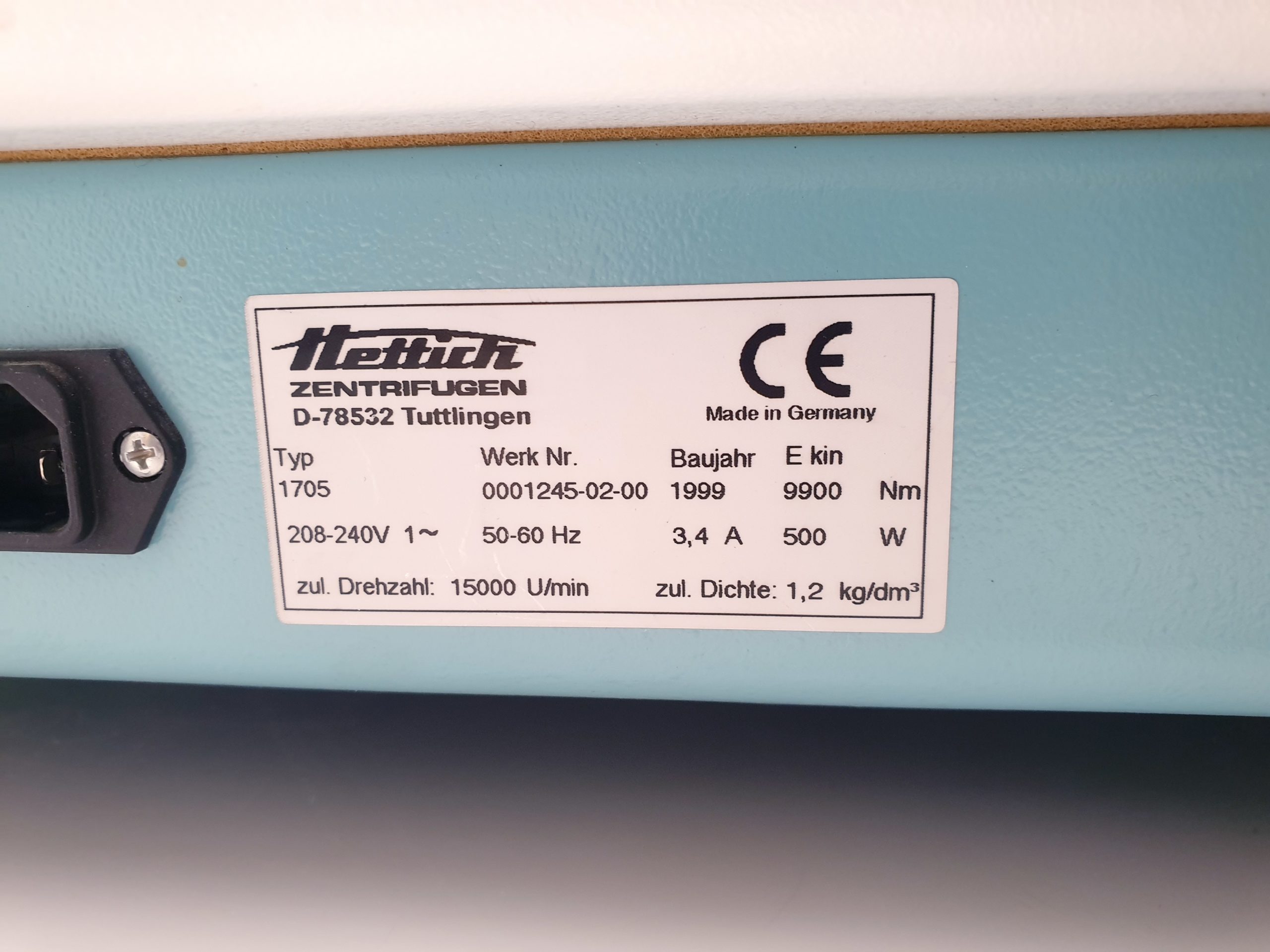 Hettich Rotina 35 Typ. 1705 Zentrifuge thumbnail 13