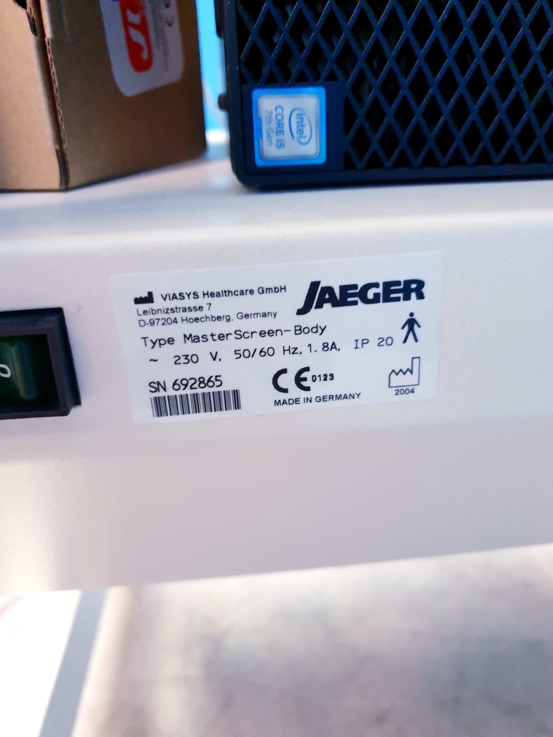 Jäger Master Screen Body + Carfusion Sentry Version 2.21 – V2.21.3 Bodyplethysmographie Masterscreen thumbnail 16