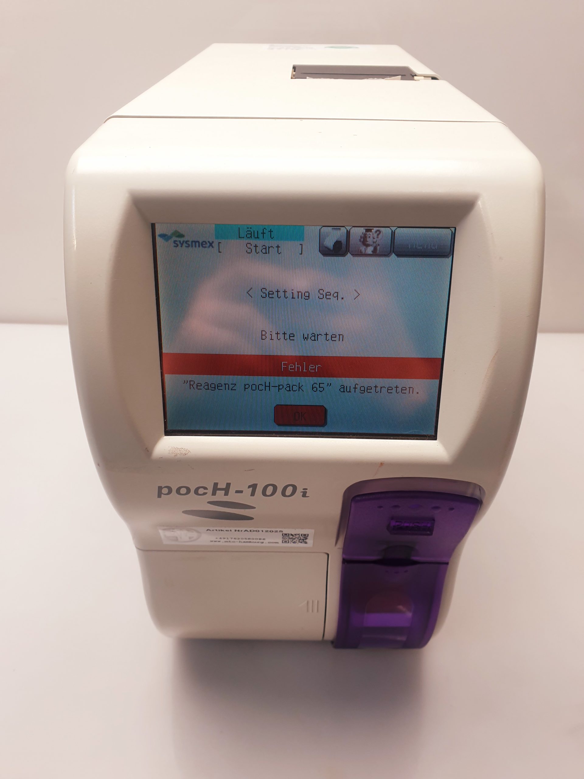SYSMEX PocH-100i Haematologie-System automated hematology analyzer thumbnail 2
