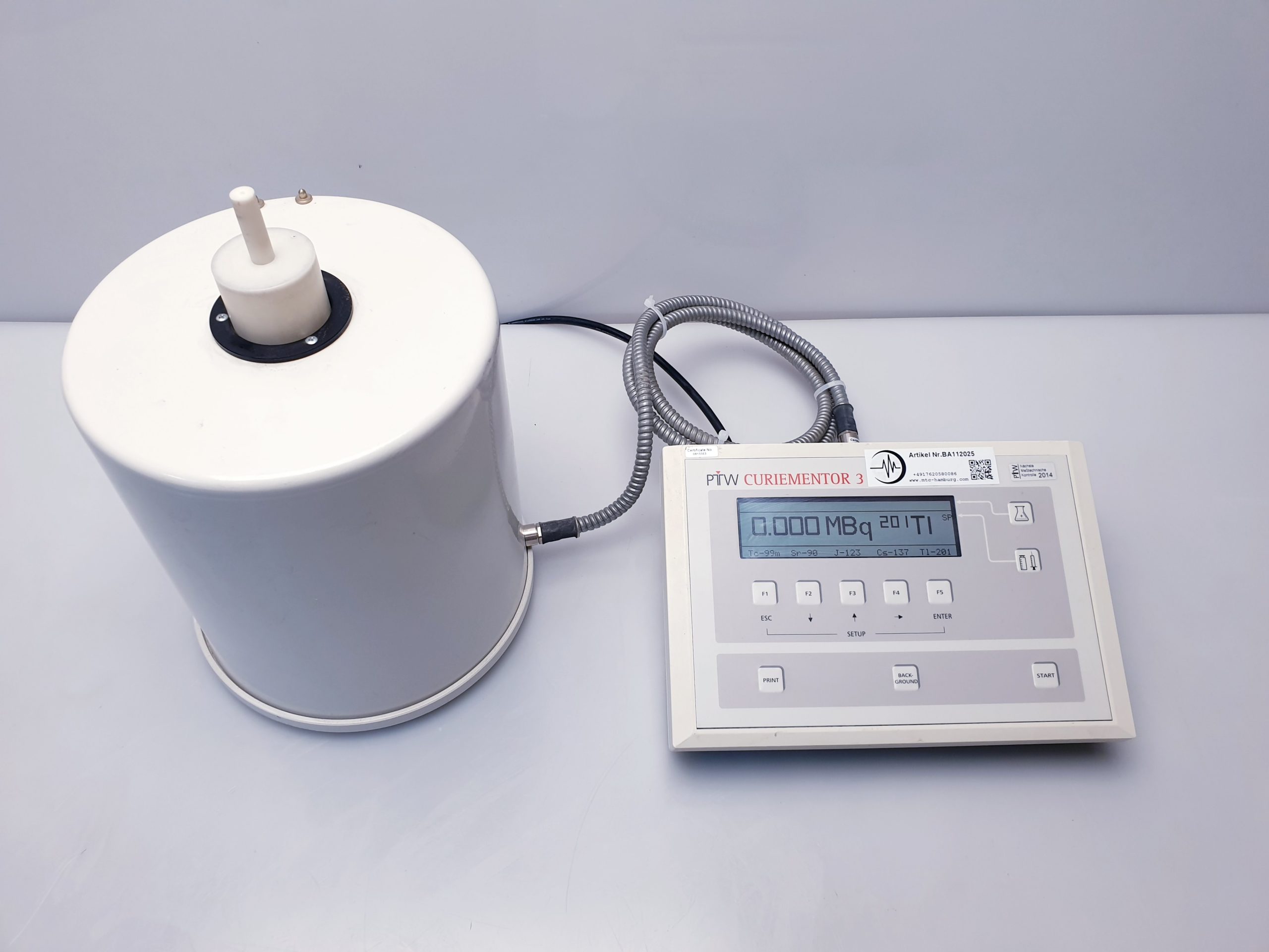 PTW CURIEMENTOR 3 T12001-0096 isotope calibrator thumbnail 3
