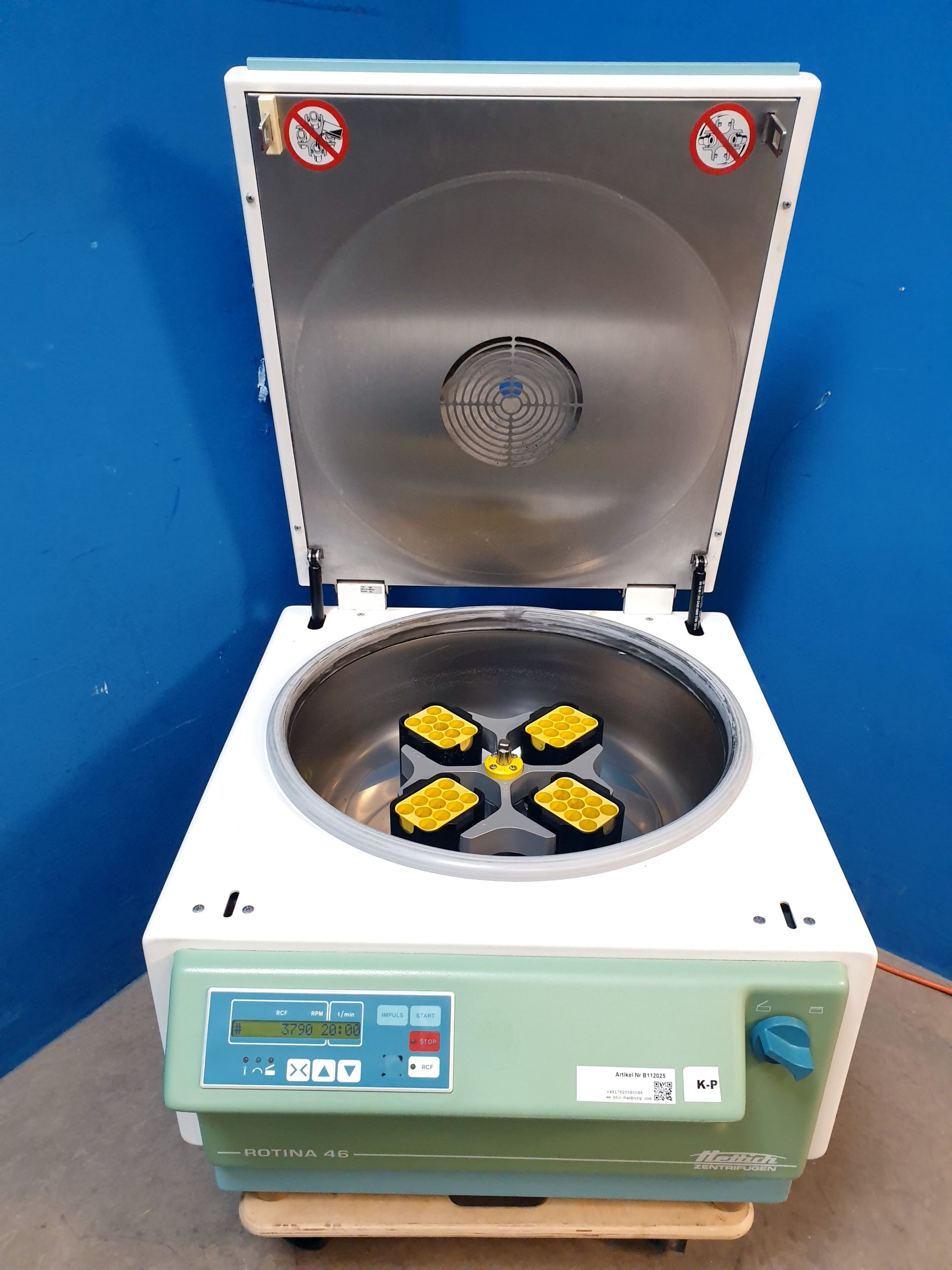 Hettich Rotina 46 Typ 4605 Zentrifuge Centrifuge — image 1 of 12