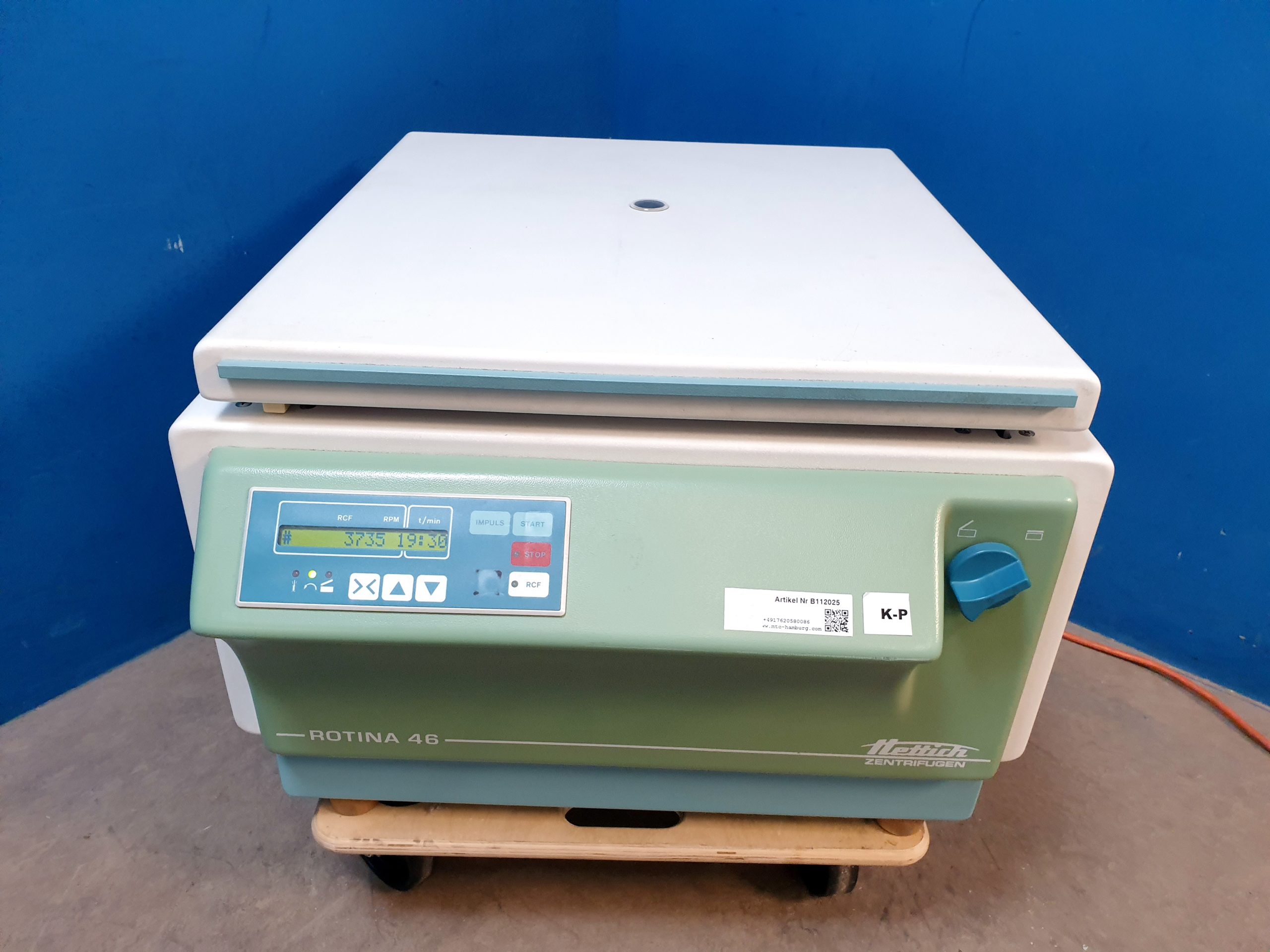 Hettich Rotina 46 Typ 4605 Zentrifuge Centrifuge thumbnail 12