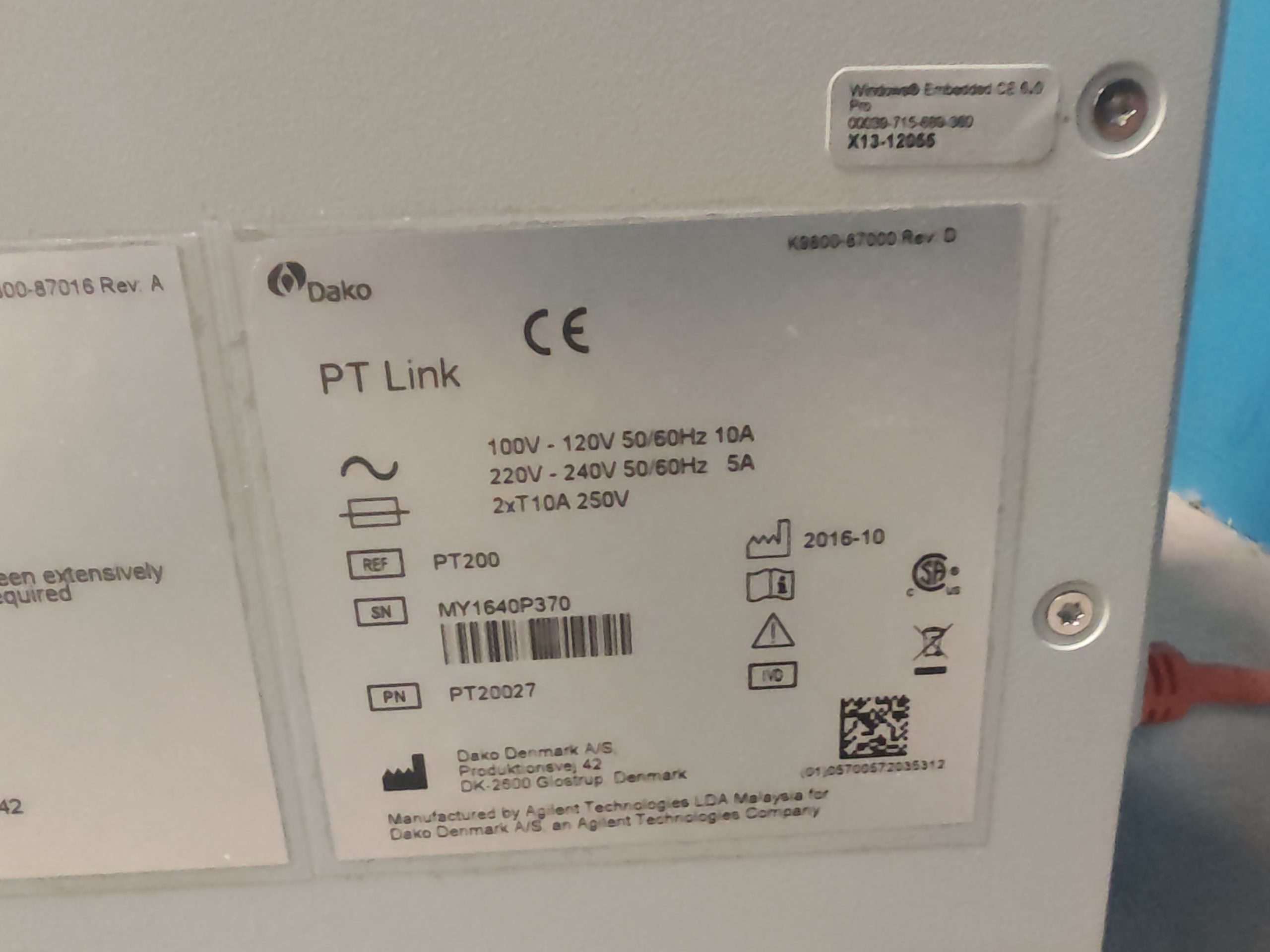 AGILENT DAKO PT LINK PT200 FÜR VORBEHANDLUNG ENTPARAFFINIERUNG REHYDRIERUNG EPIT thumbnail 2