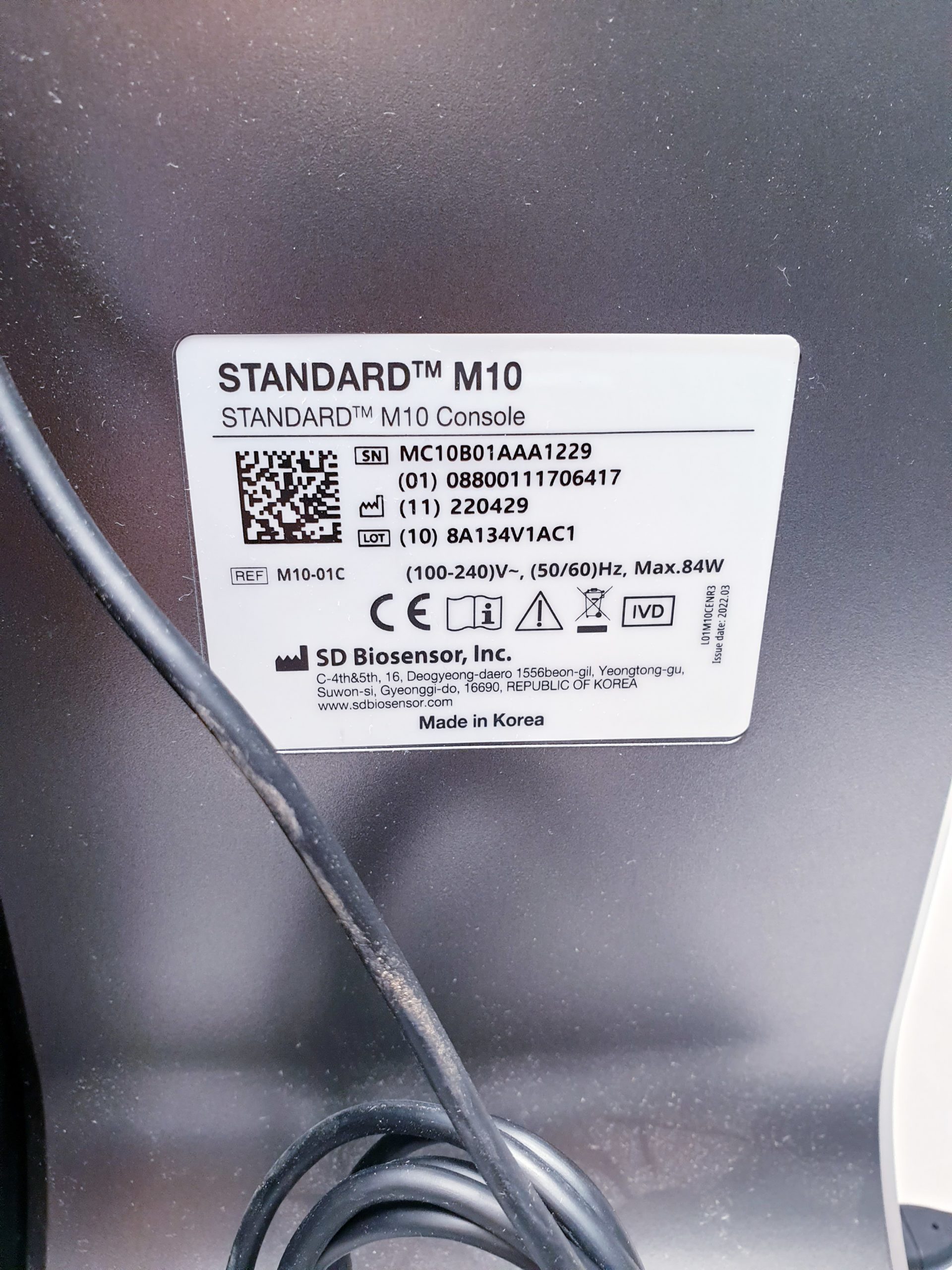 SD Biosensor STANDARD M10 – M 10 CONSOLE – ungeprüft thumbnail 7
