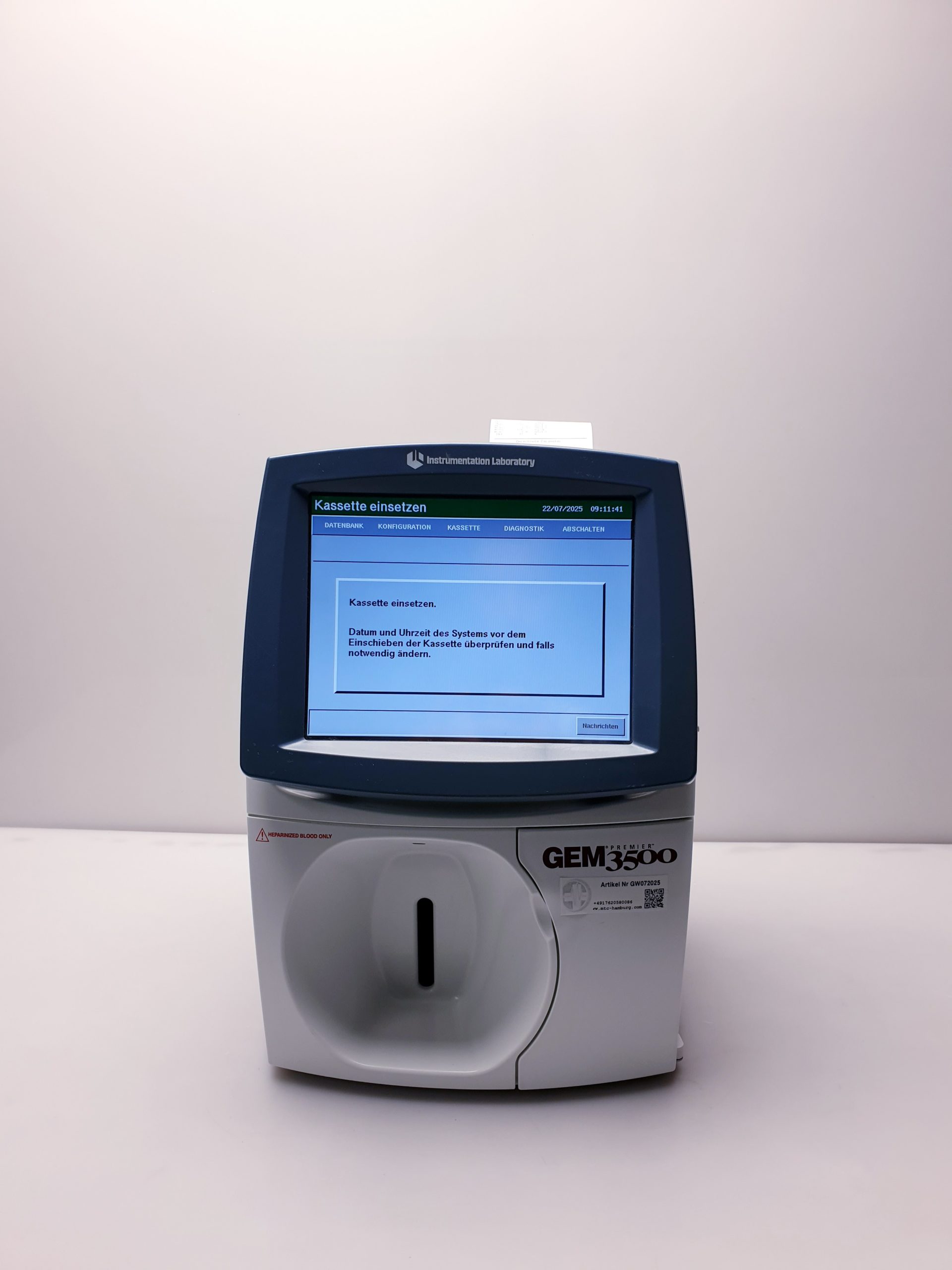 GEM Premier 3500 POC Blood Gas Analyzer thumbnail 3