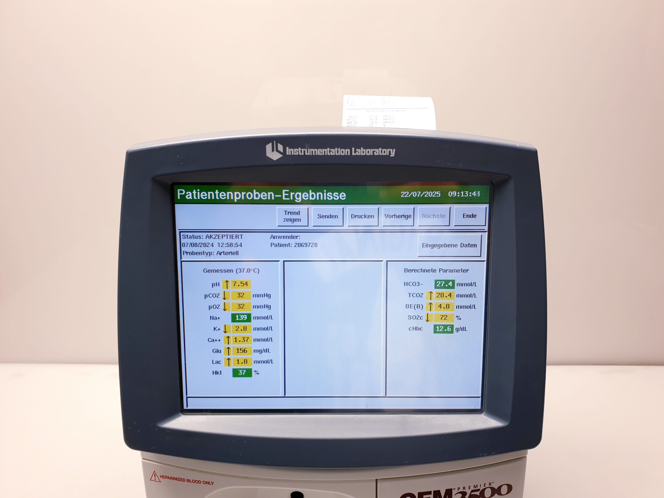 GEM Premier 3500 POC Blood Gas Analyzer thumbnail 5