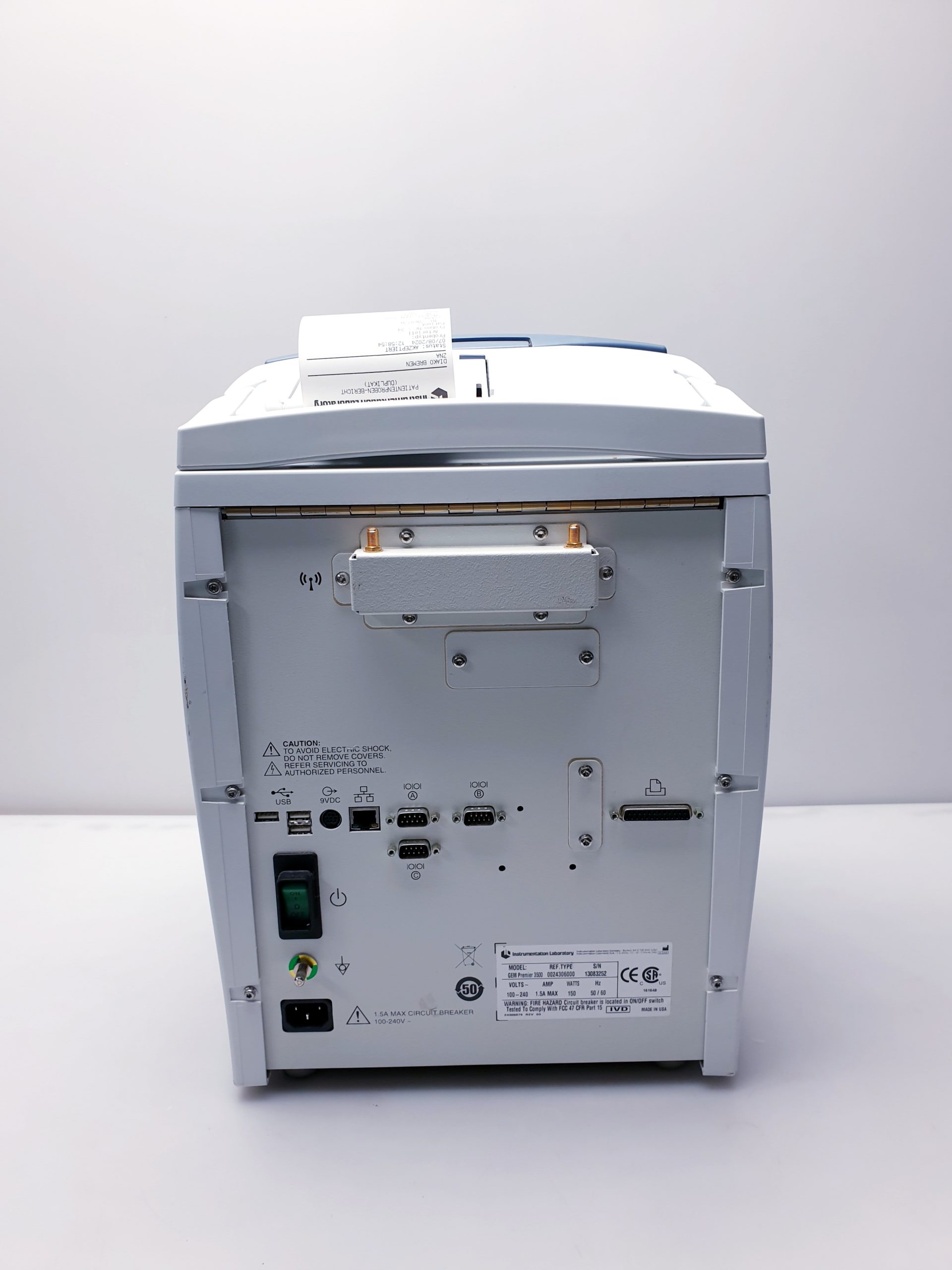 GEM Premier 3500 POC Blood Gas Analyzer thumbnail 14