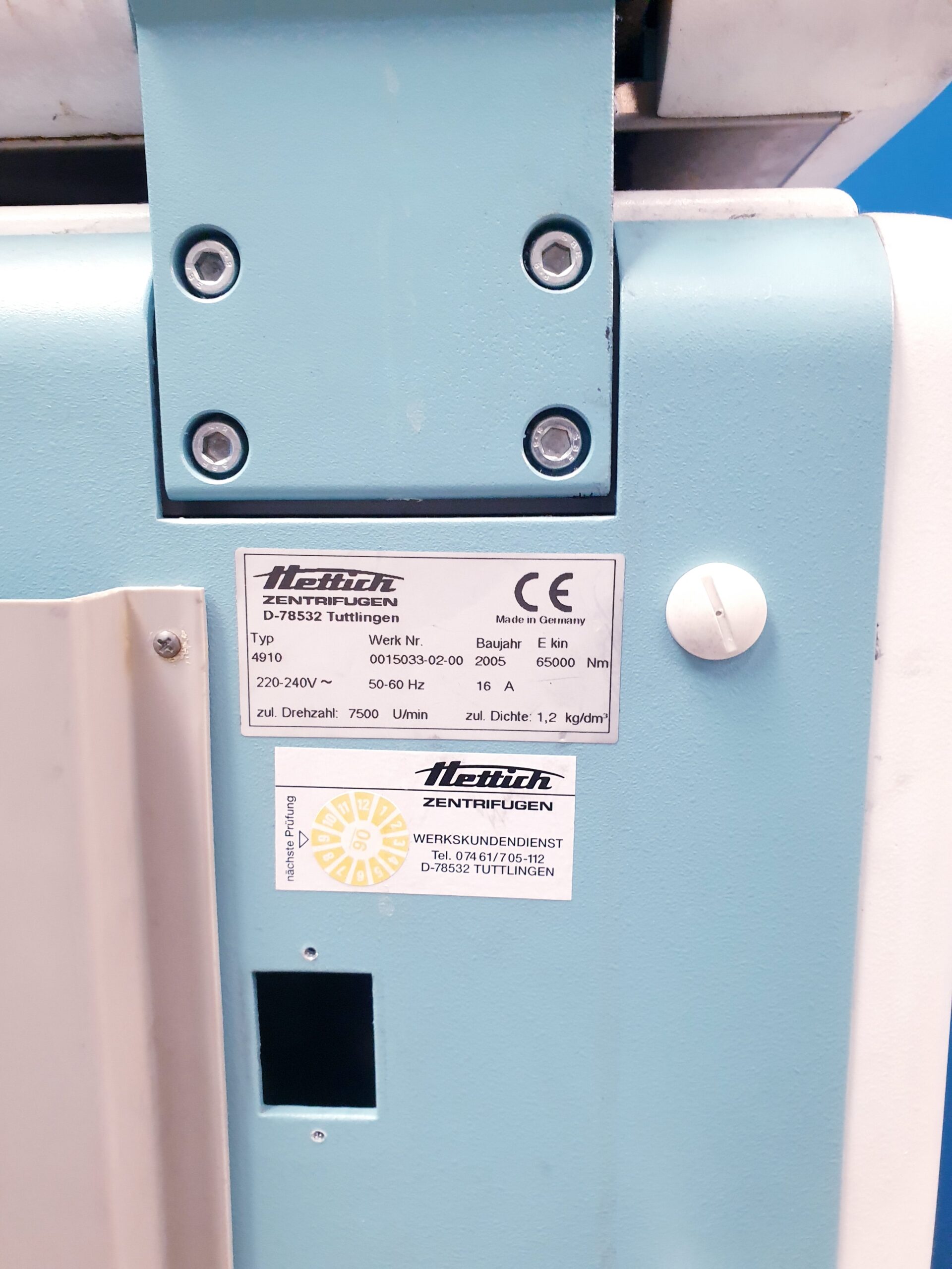 Hettich Rotixa 50 RS 4910 Kühlzentrifuge Zentrifuge thumbnail 9