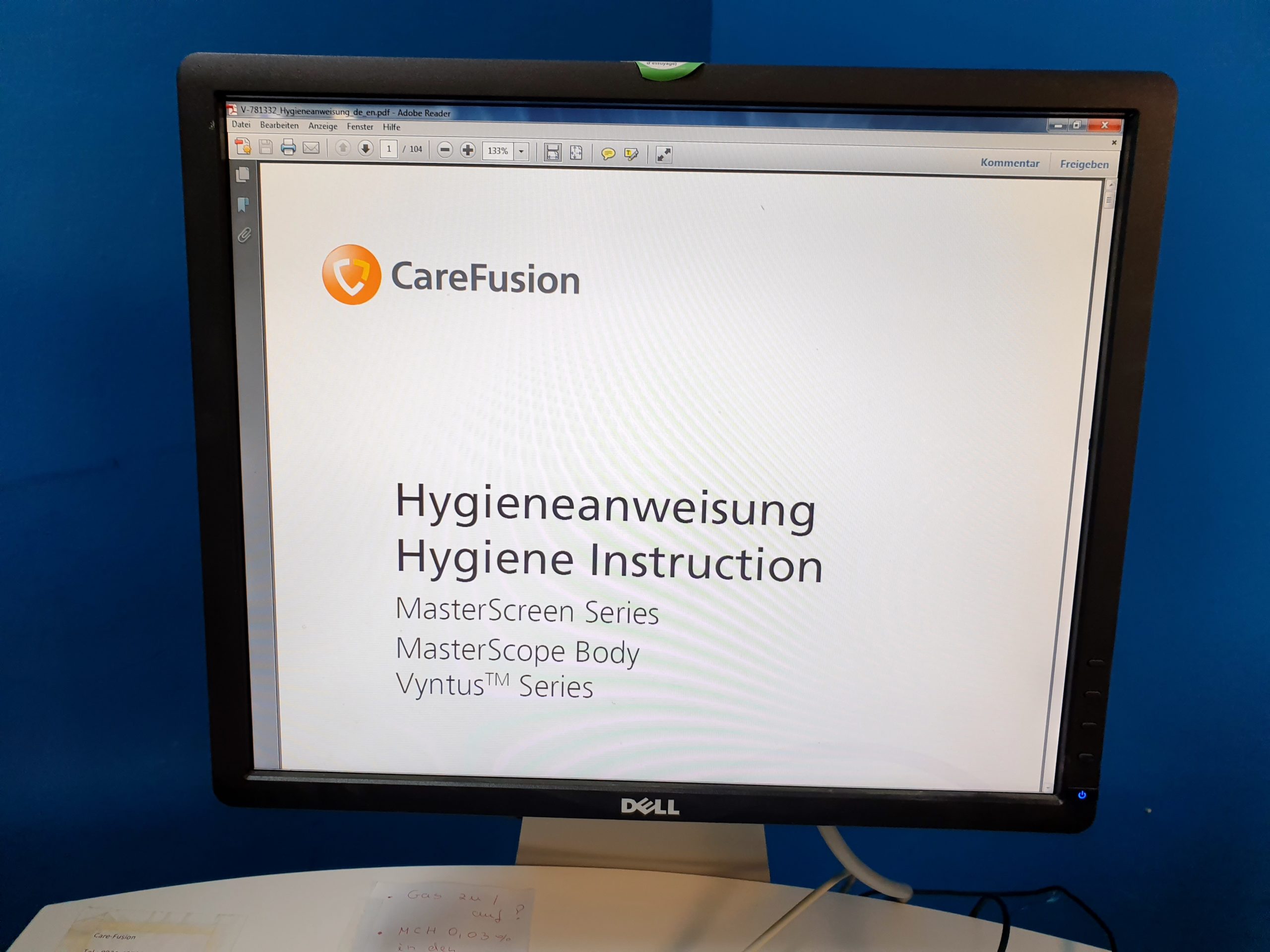 Carefusion Master Screen Body Diff Startlap Body Plethysmographe VIASYS 720252+ Calibration Pump 1L thumbnail 8