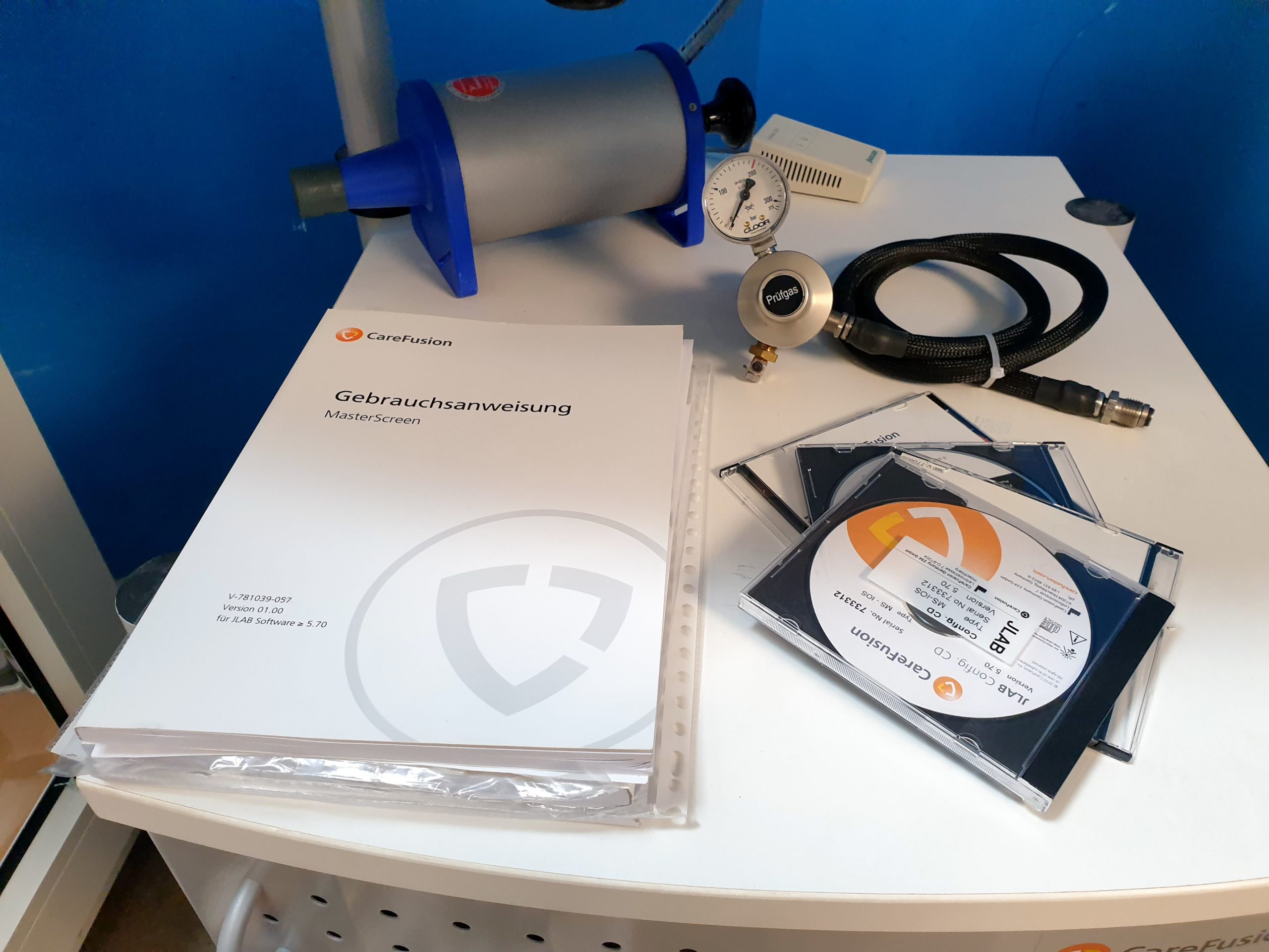 Carefusion Master Screen Body Diff Startlap Body Plethysmographe VIASYS 720252+ Calibration Pump 1L thumbnail 9