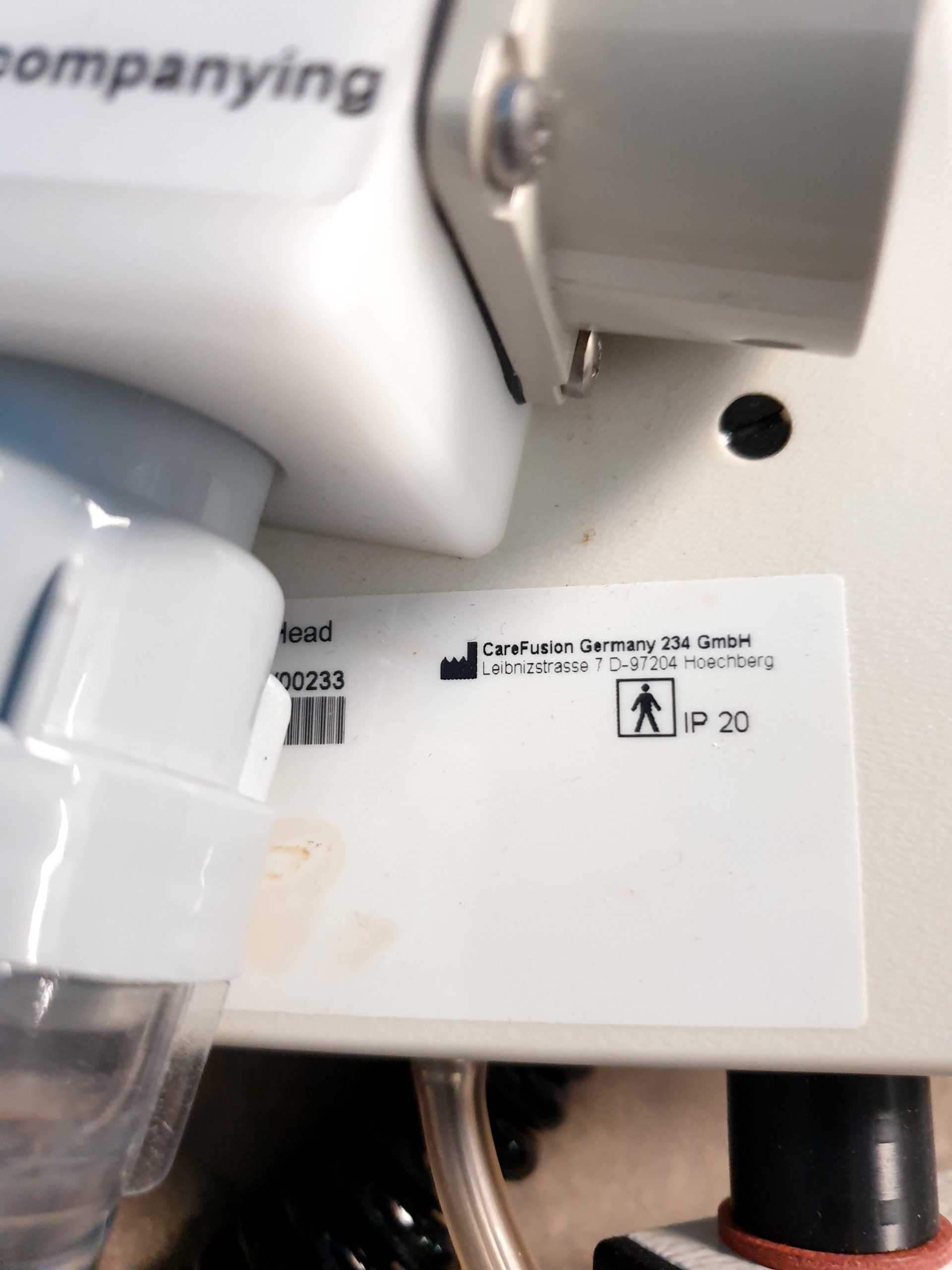 Carefusion Master Screen Body Diff Startlap Body Plethysmographe VIASYS 720252+ Calibration Pump 1L thumbnail 12