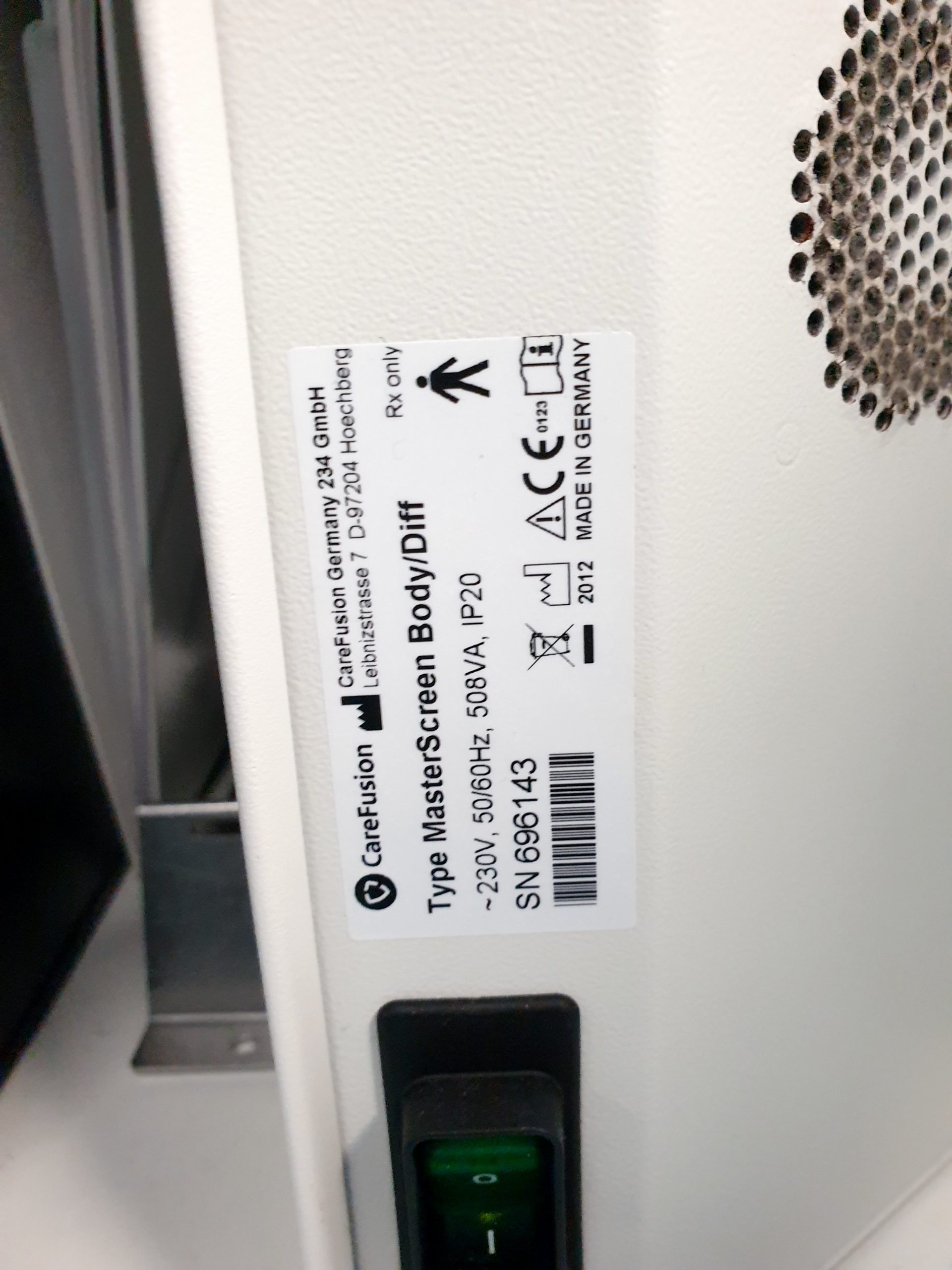 Carefusion Master Screen Body Diff Startlap Body Plethysmographe VIASYS 720252+ Calibration Pump 1L thumbnail 15