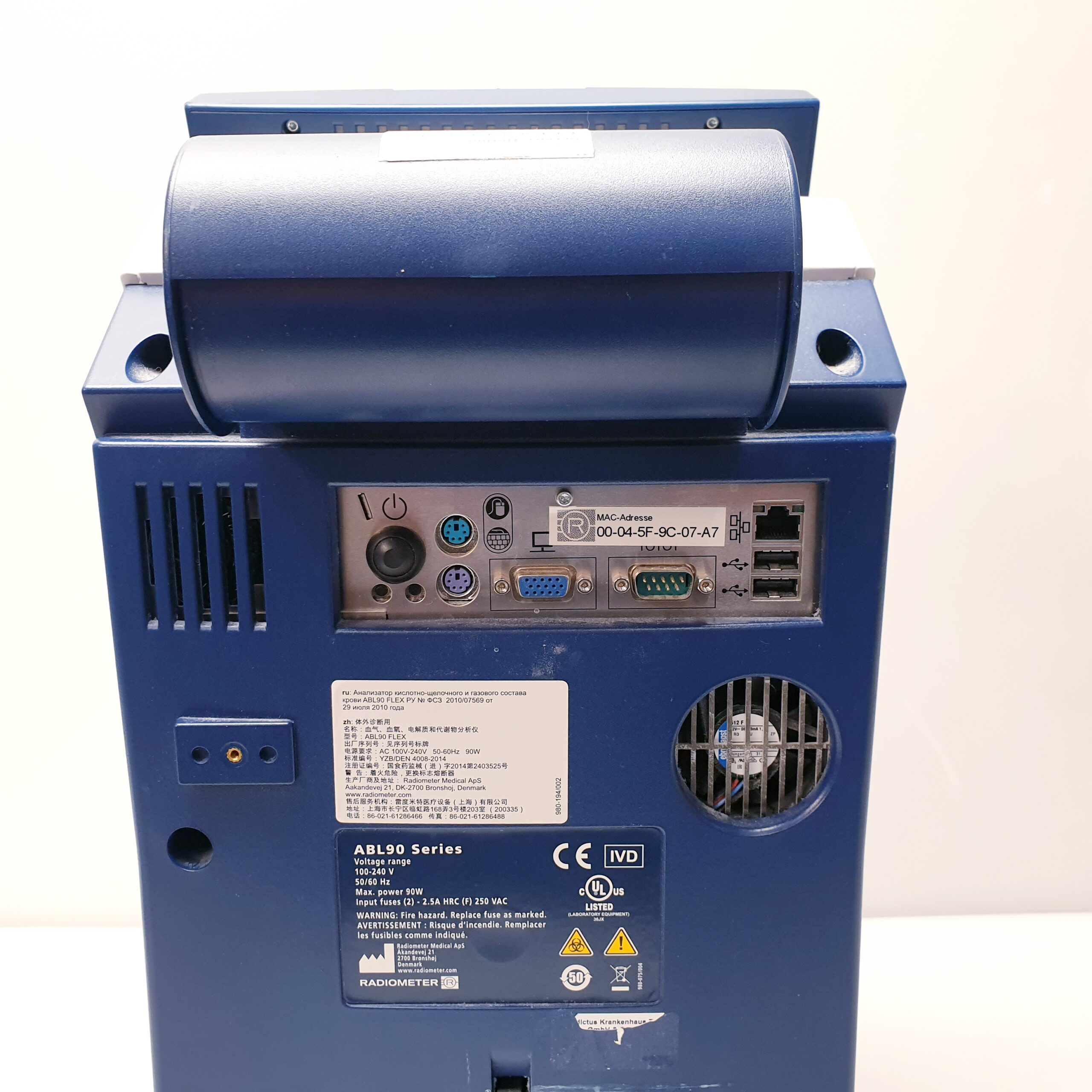 Radiometer Typ ABL90 flex Blutgasanalysegerät thumbnail 17