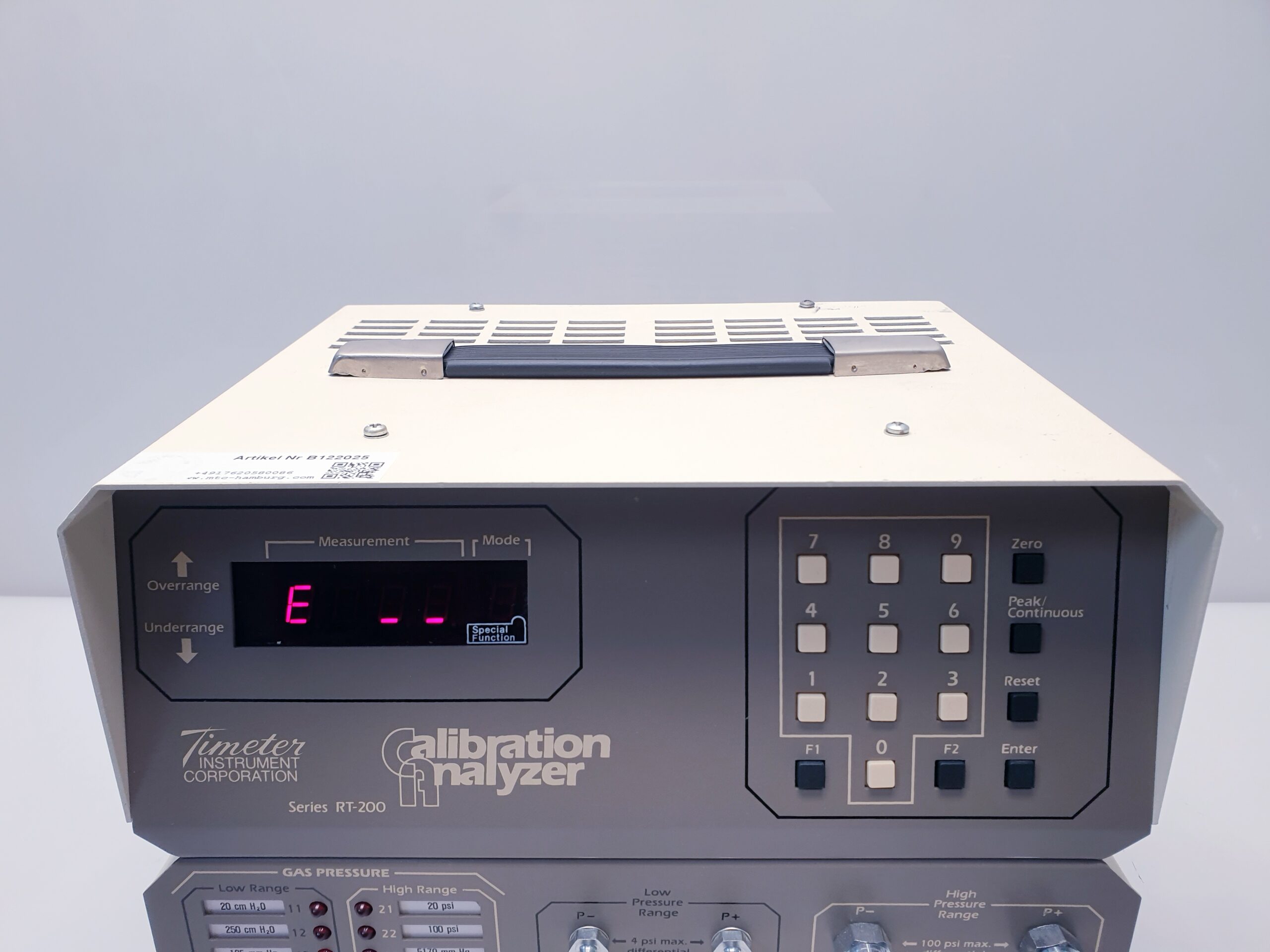 Timeter Instrument RT-200 Calibration Analyzer Messgerät thumbnail 3