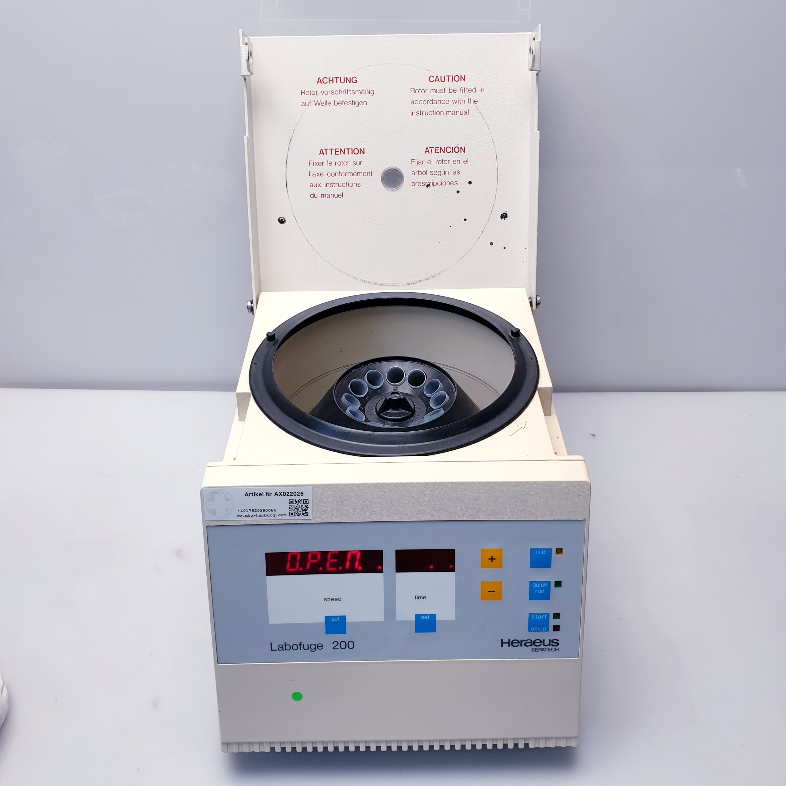 Heraeus Labofuge 200 Zentrifuge — image 1 of 4