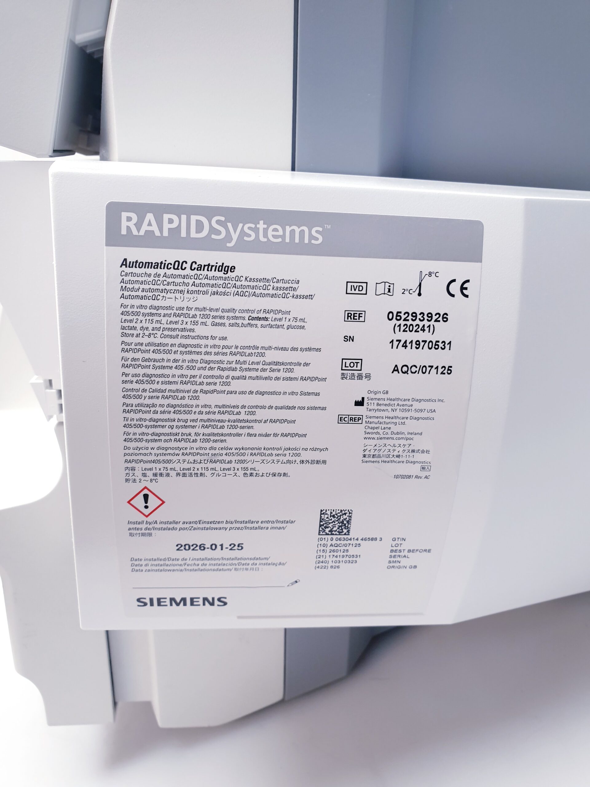 SIEMENS RAPIDPOINT 500 BLUTGASANALYSESYSTEM BlutgasElektrolyt-Analysator thumbnail 18