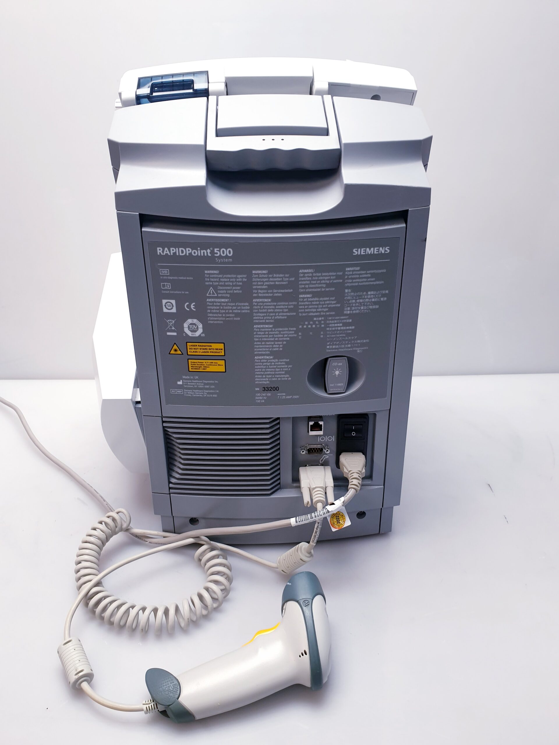 SIEMENS RAPIDPOINT 500 BLUTGASANALYSESYSTEM BlutgasElektrolyt-Analysator thumbnail 19