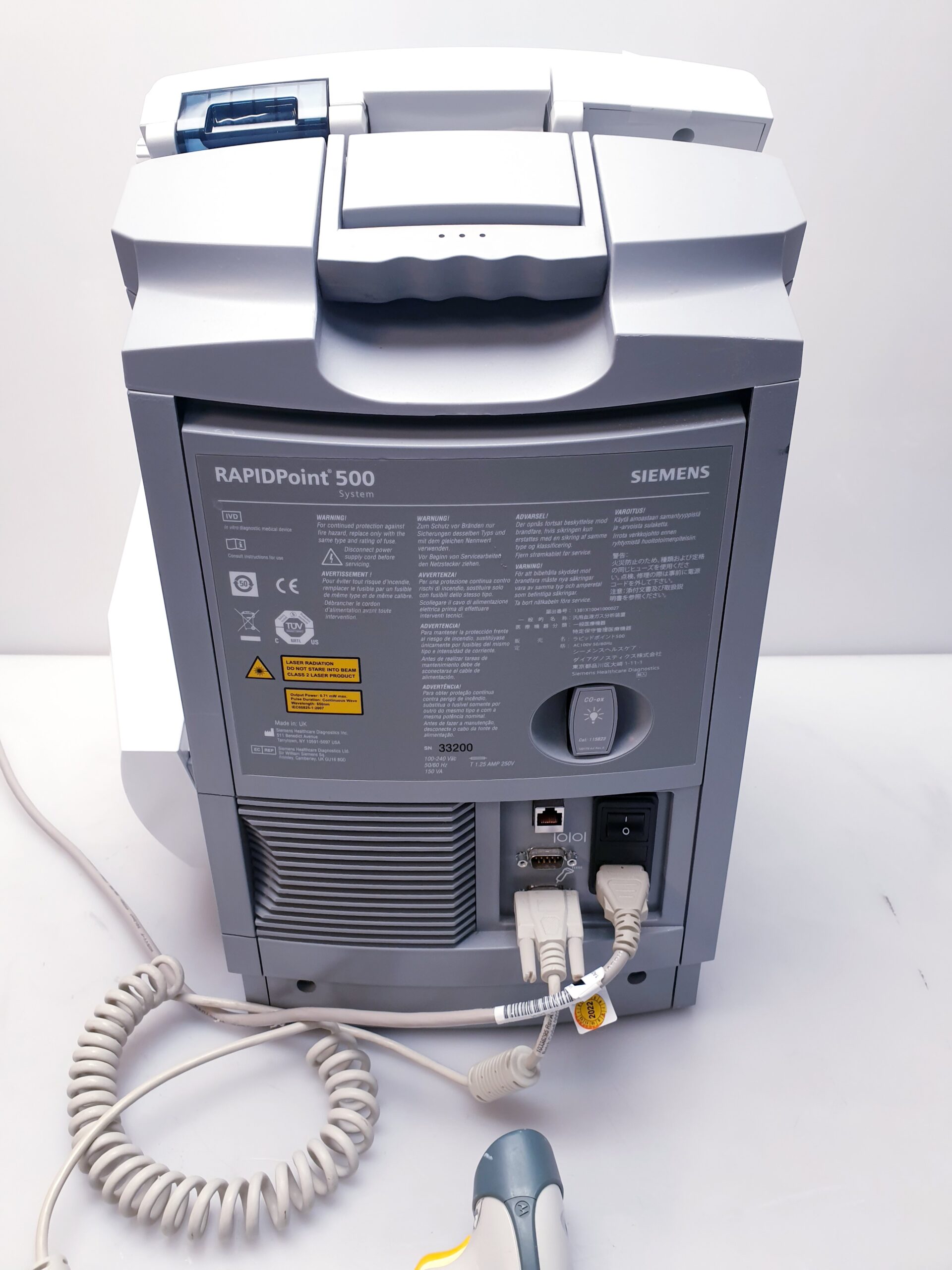 SIEMENS RAPIDPOINT 500 BLUTGASANALYSESYSTEM BlutgasElektrolyt-Analysator thumbnail 20