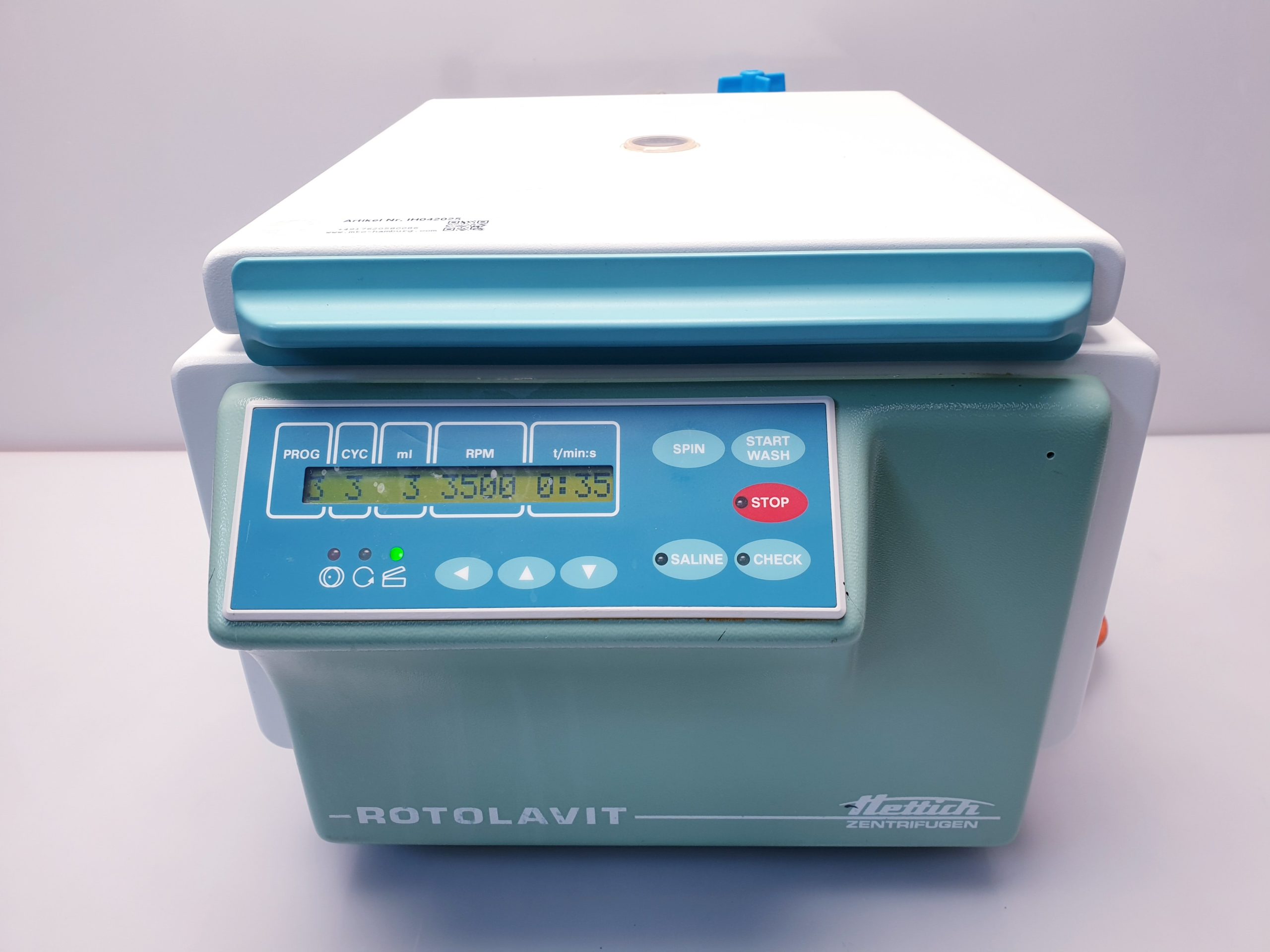 HETTICH Rotolavit cell washing centrifuge Zentrifuge — image 1 of 1