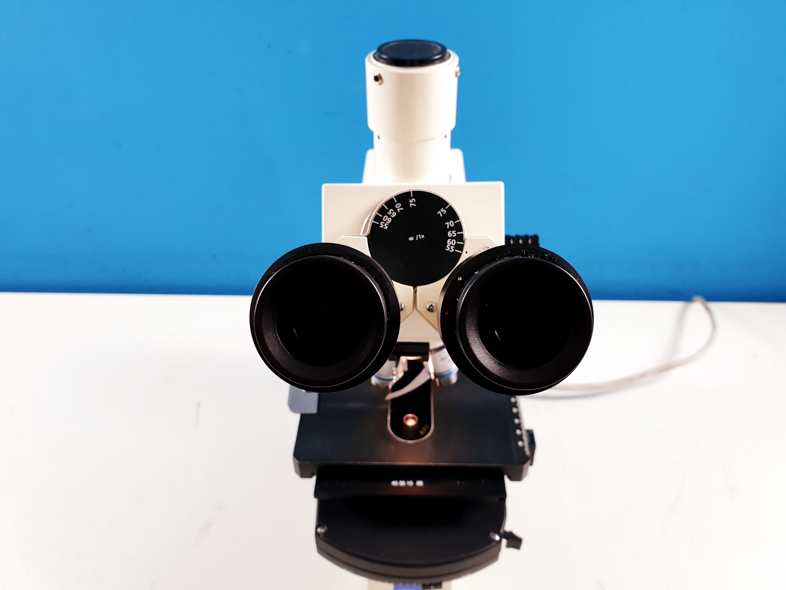 Zeiss Axiolab re 450905 Mikroskop 44 42 32 10 x Achroplan 40x + Achroplan 63x thumbnail 5
