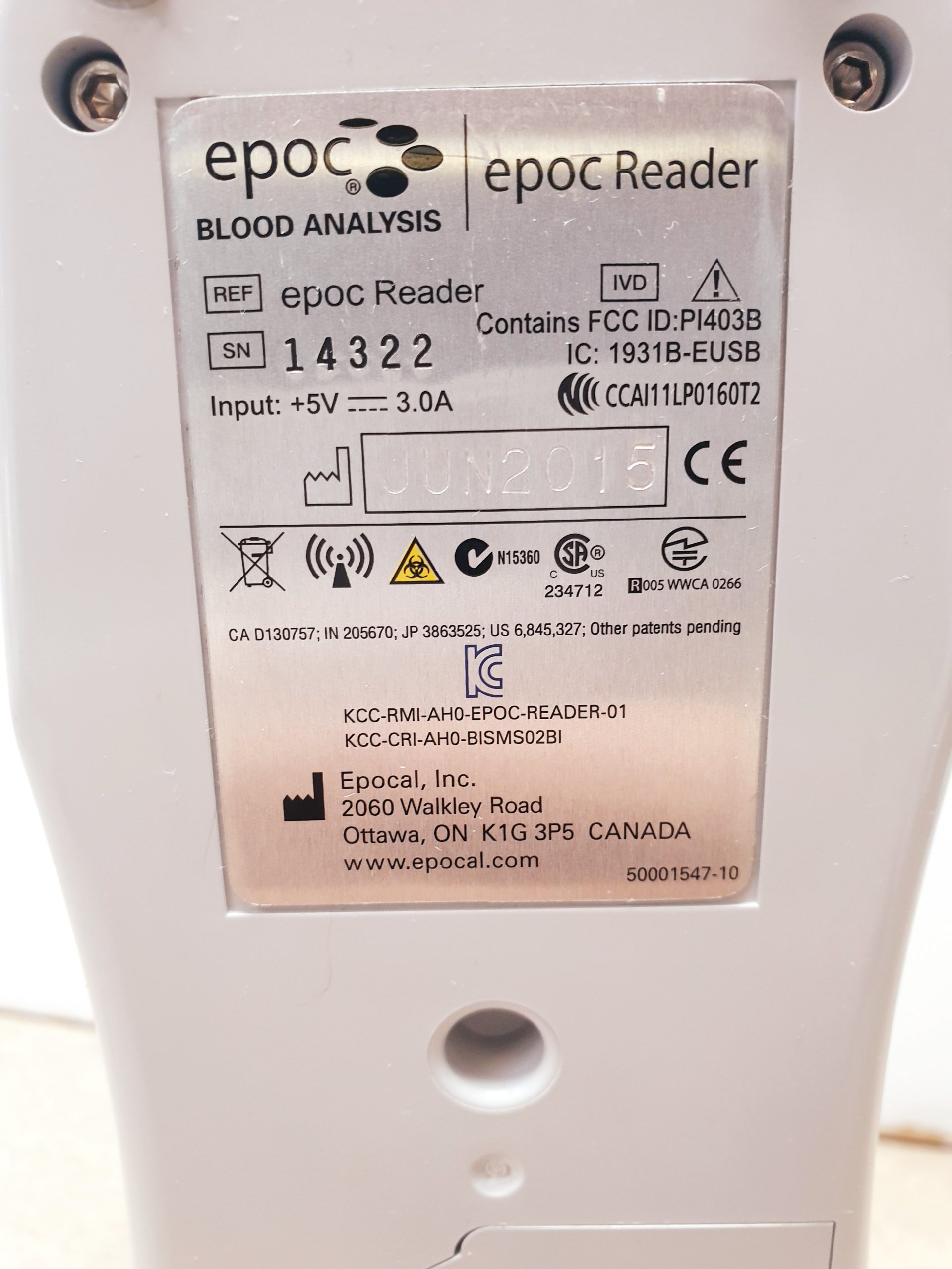 epoc Blutgasgerät Blood Analysis System thumbnail 9