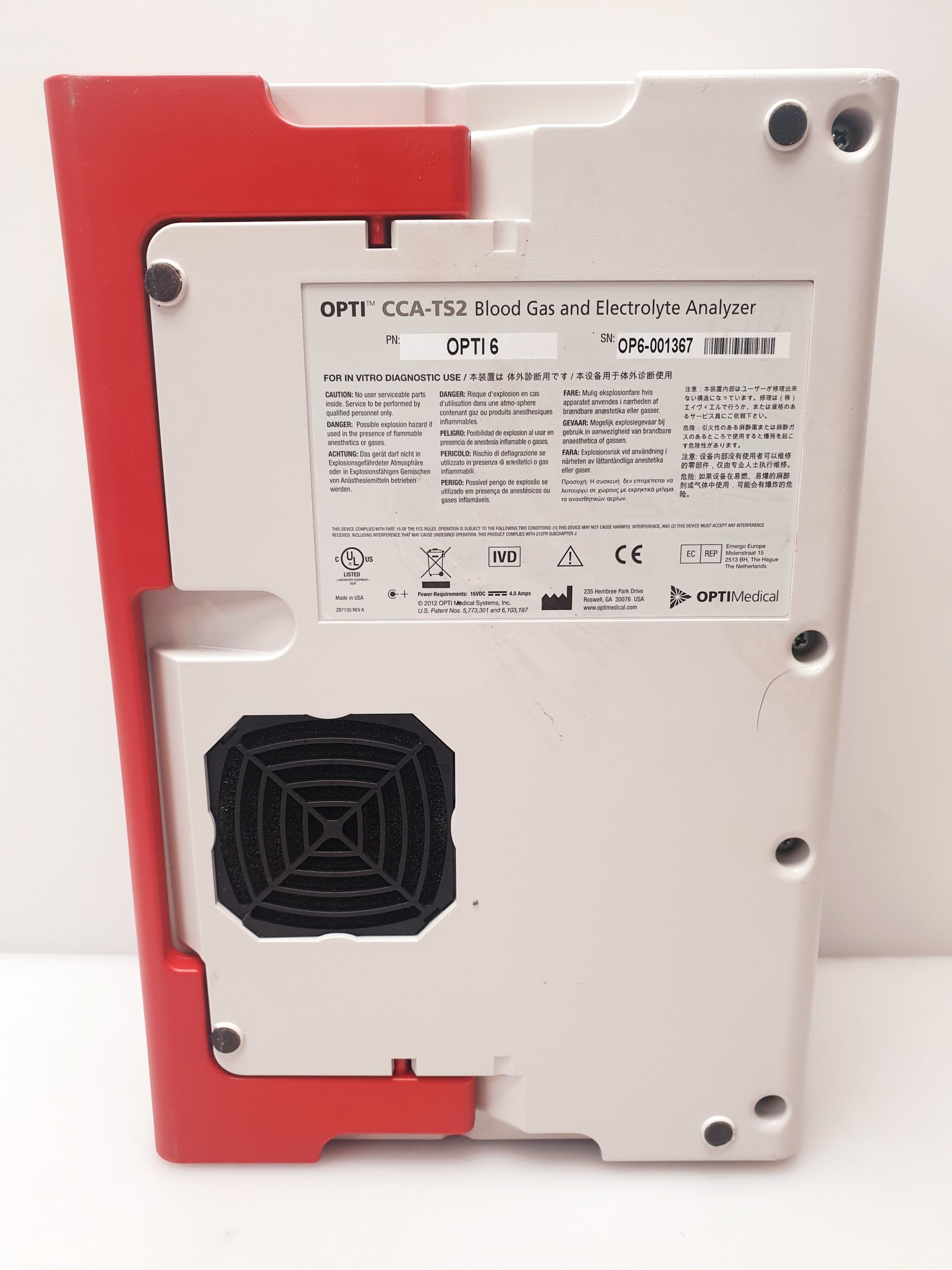 OPTI CCA-TS2 CCA TS2 Analysator Blood Gas and Electrolyte Analyzer thumbnail 14
