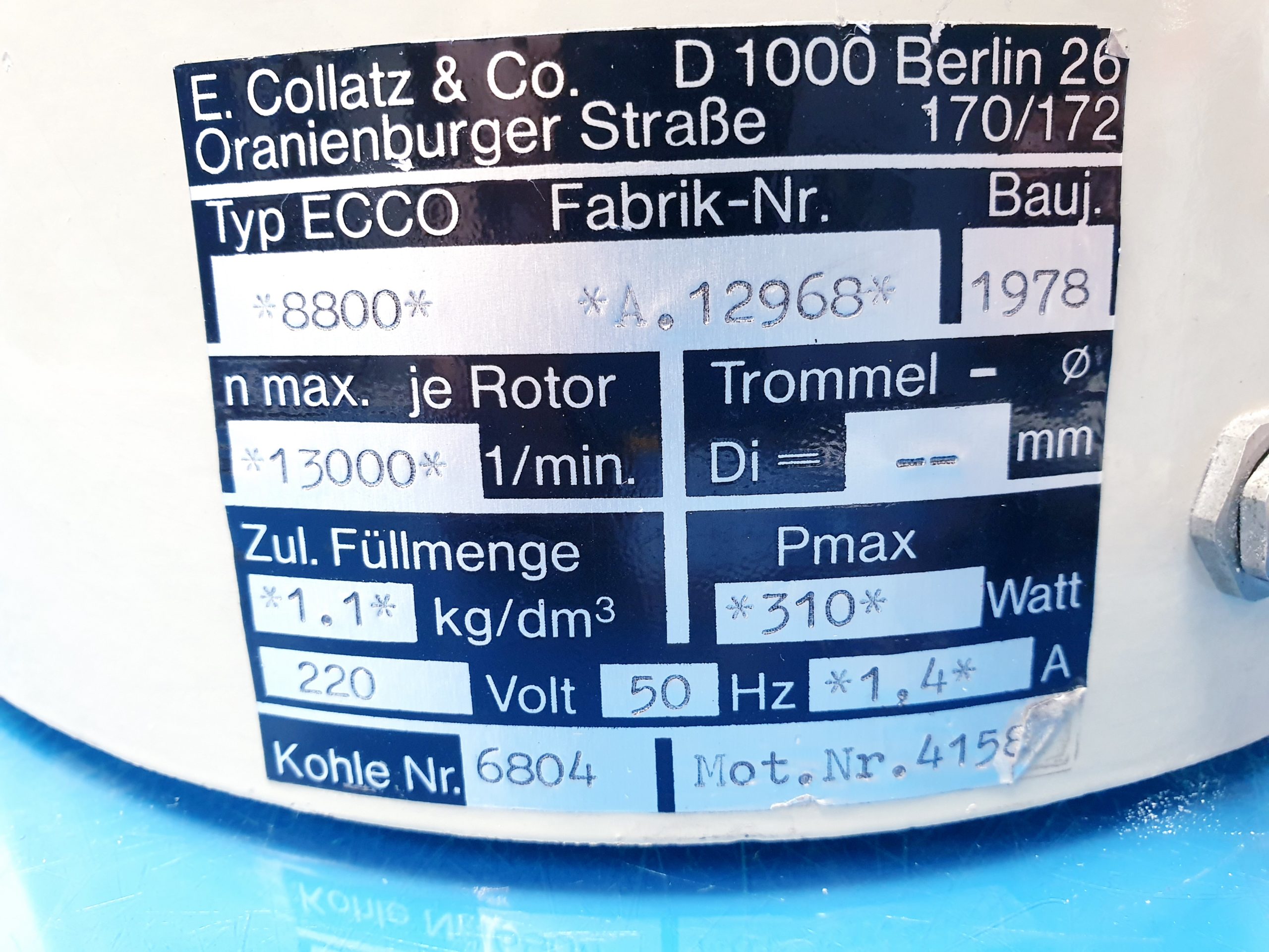 E. Collaz Zentrifuge thumbnail 12