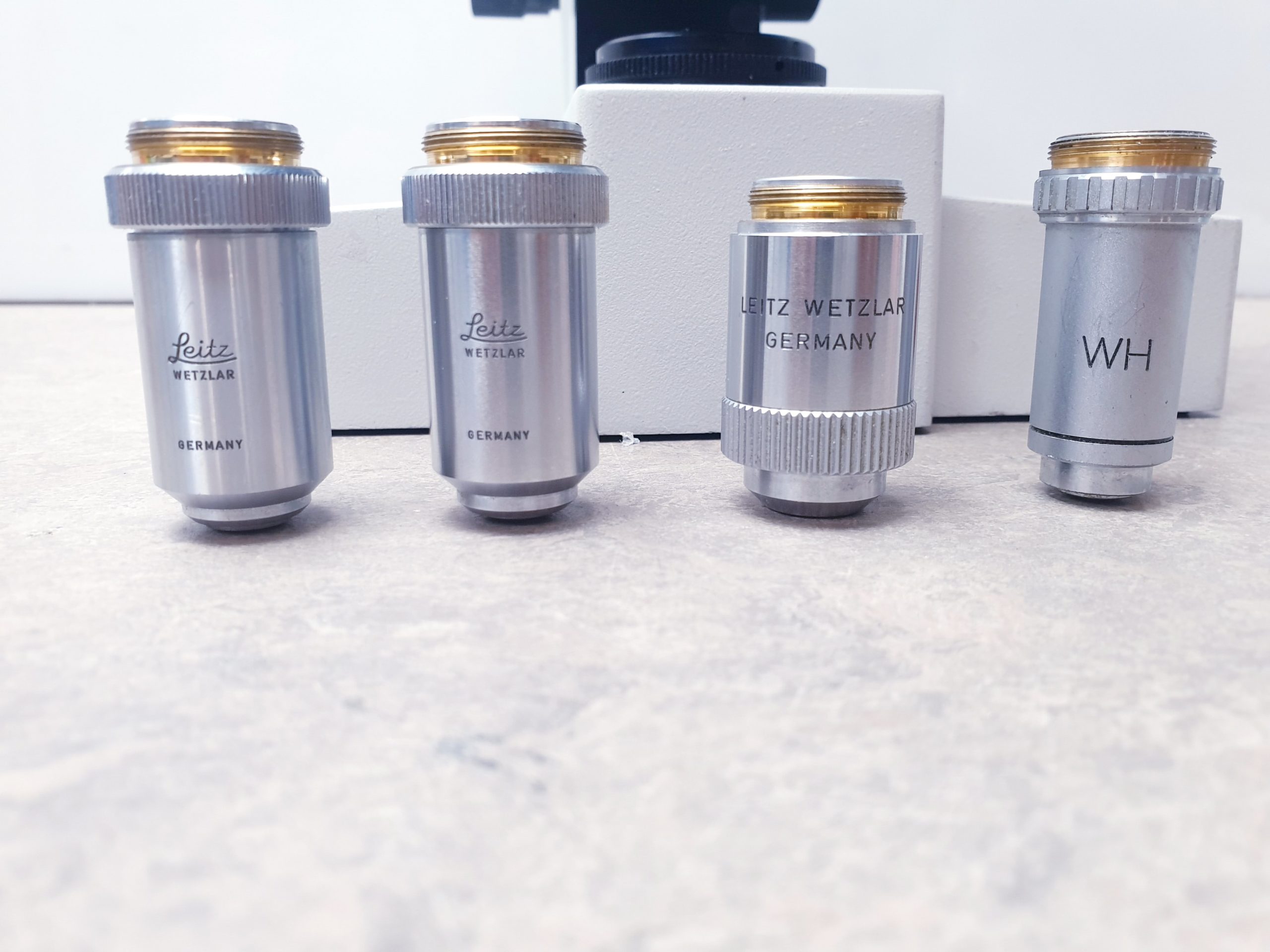 Leitz Wetzlar Mikroskop – mit Objektive Defekt thumbnail 7