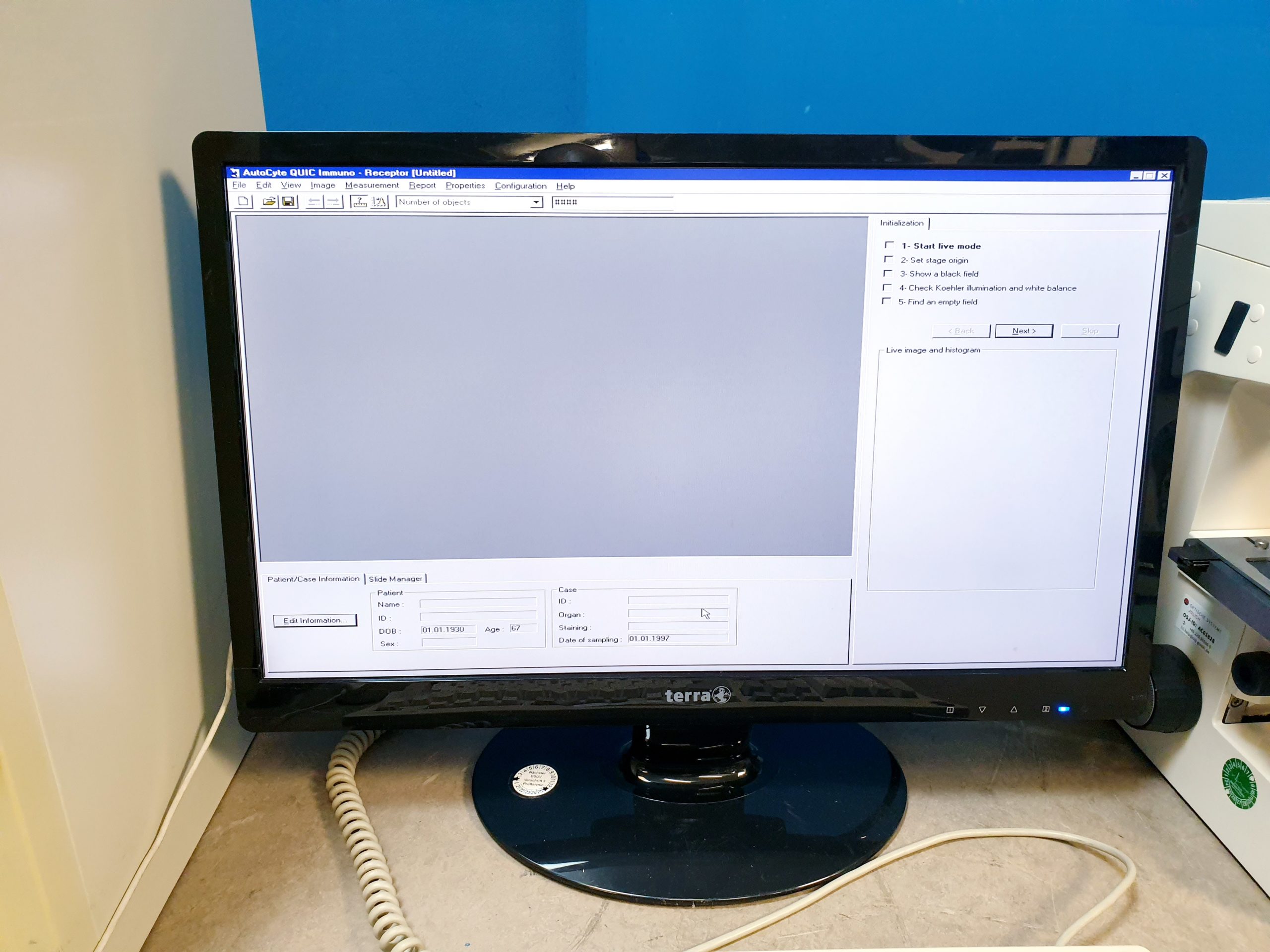 Carl Zeiss Axioskop EL-Einsatz 4514 85 Labormikroskop + Software thumbnail 7