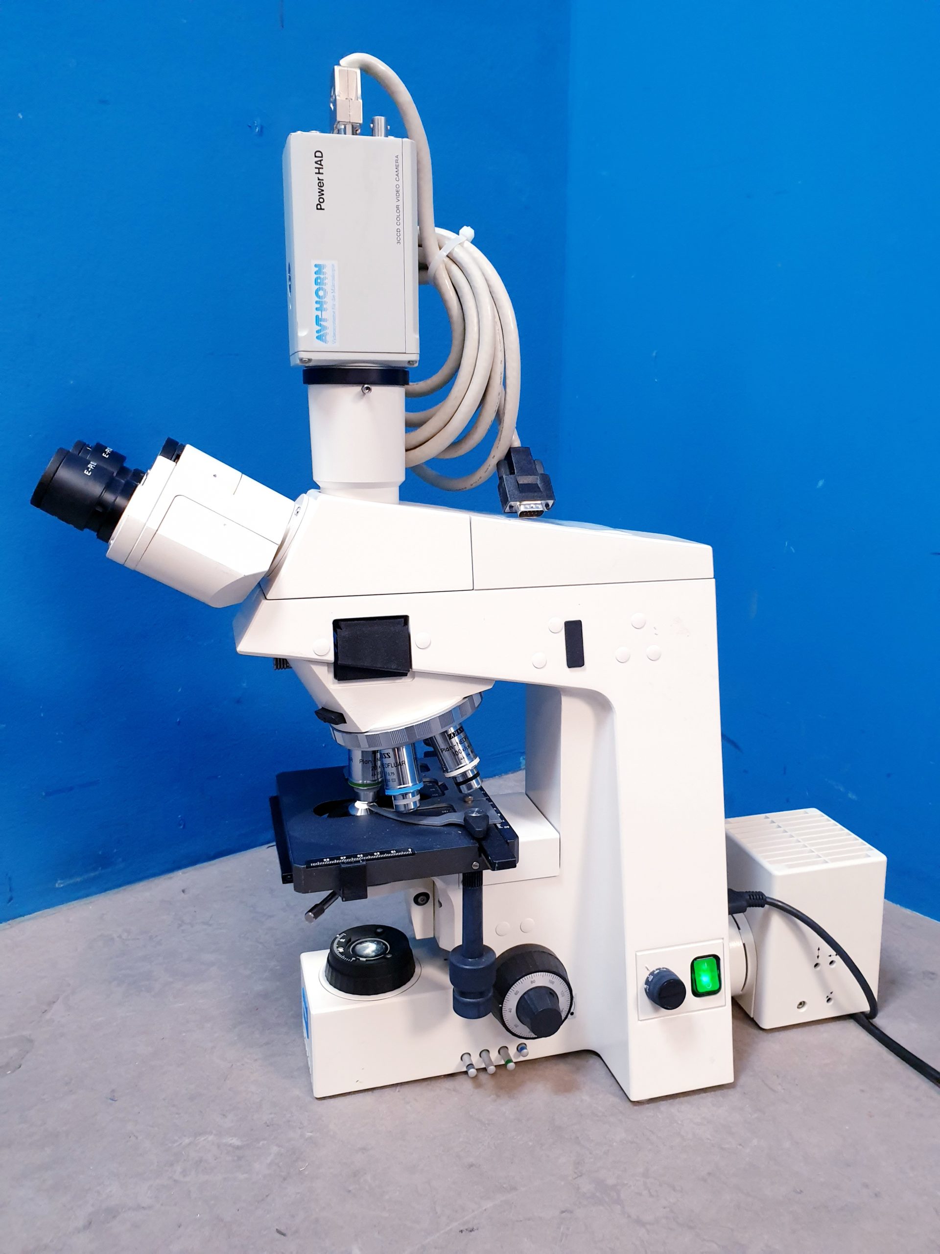 Carl Zeiss Axioskop EL-Einsatz 4514 85 Labormikroskop + Software thumbnail 14