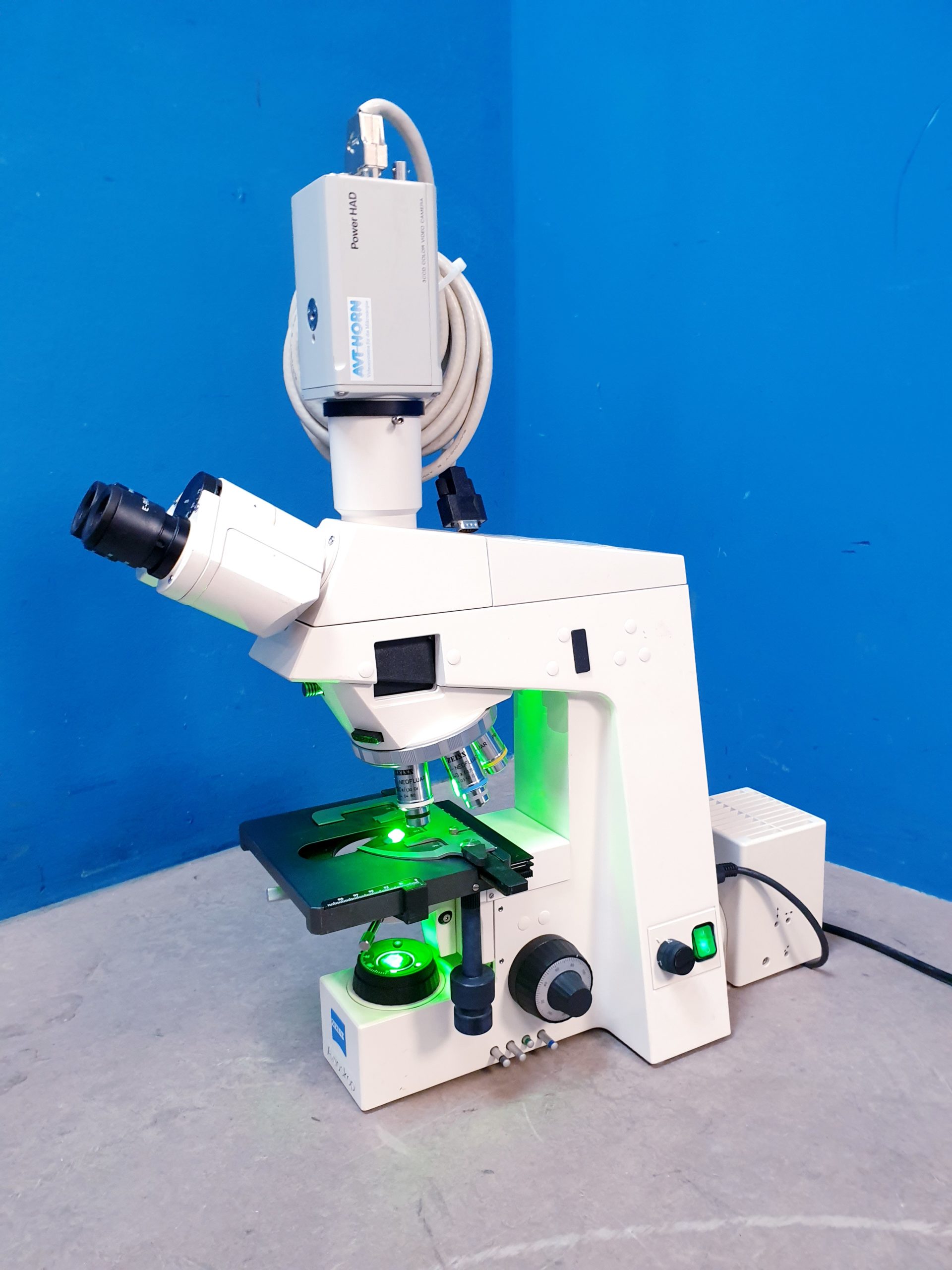 Carl Zeiss Axioskop EL-Einsatz 4514 85 Labormikroskop + Software thumbnail 17