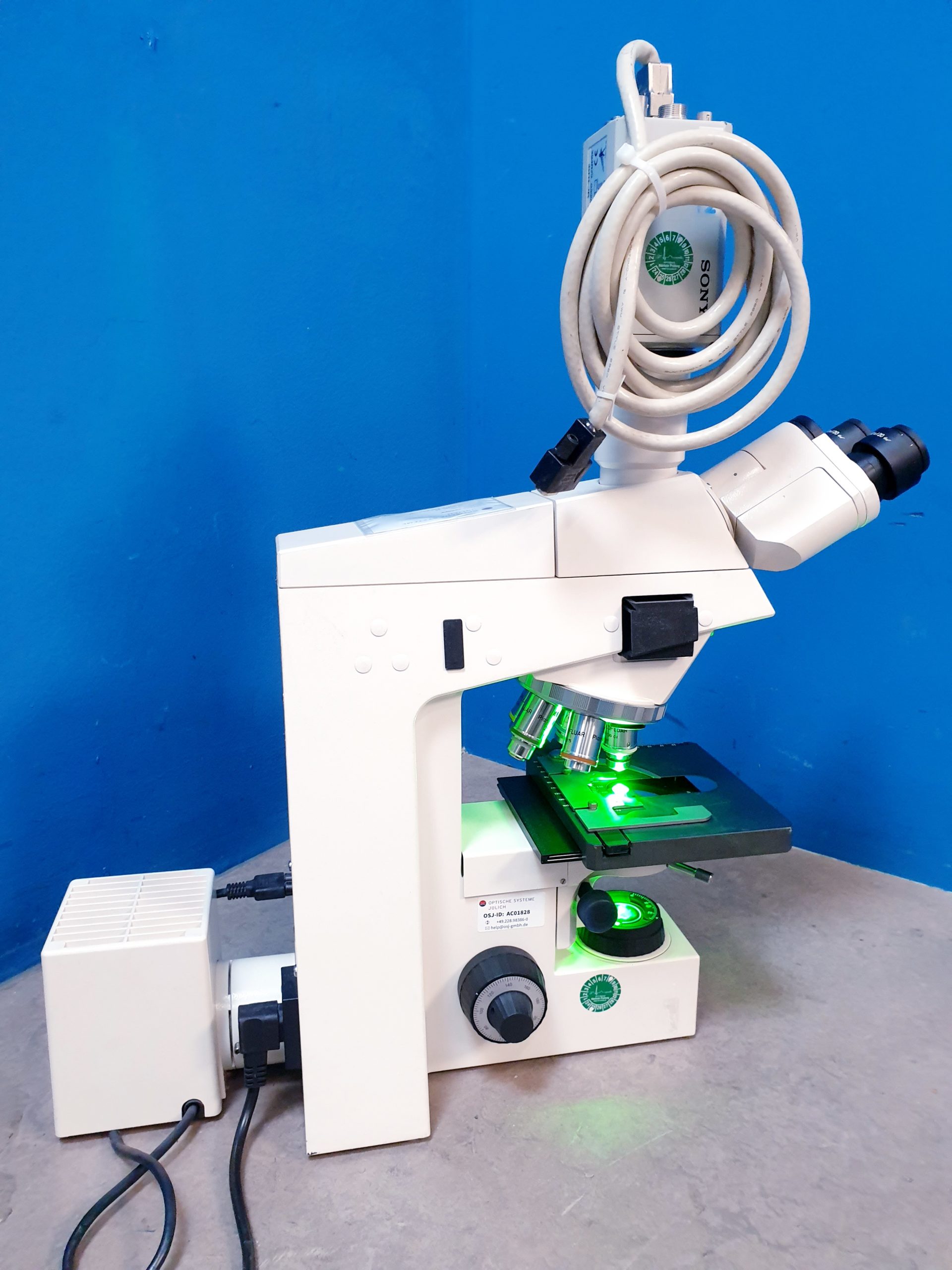 Carl Zeiss Axioskop EL-Einsatz 4514 85 Labormikroskop + Software thumbnail 22