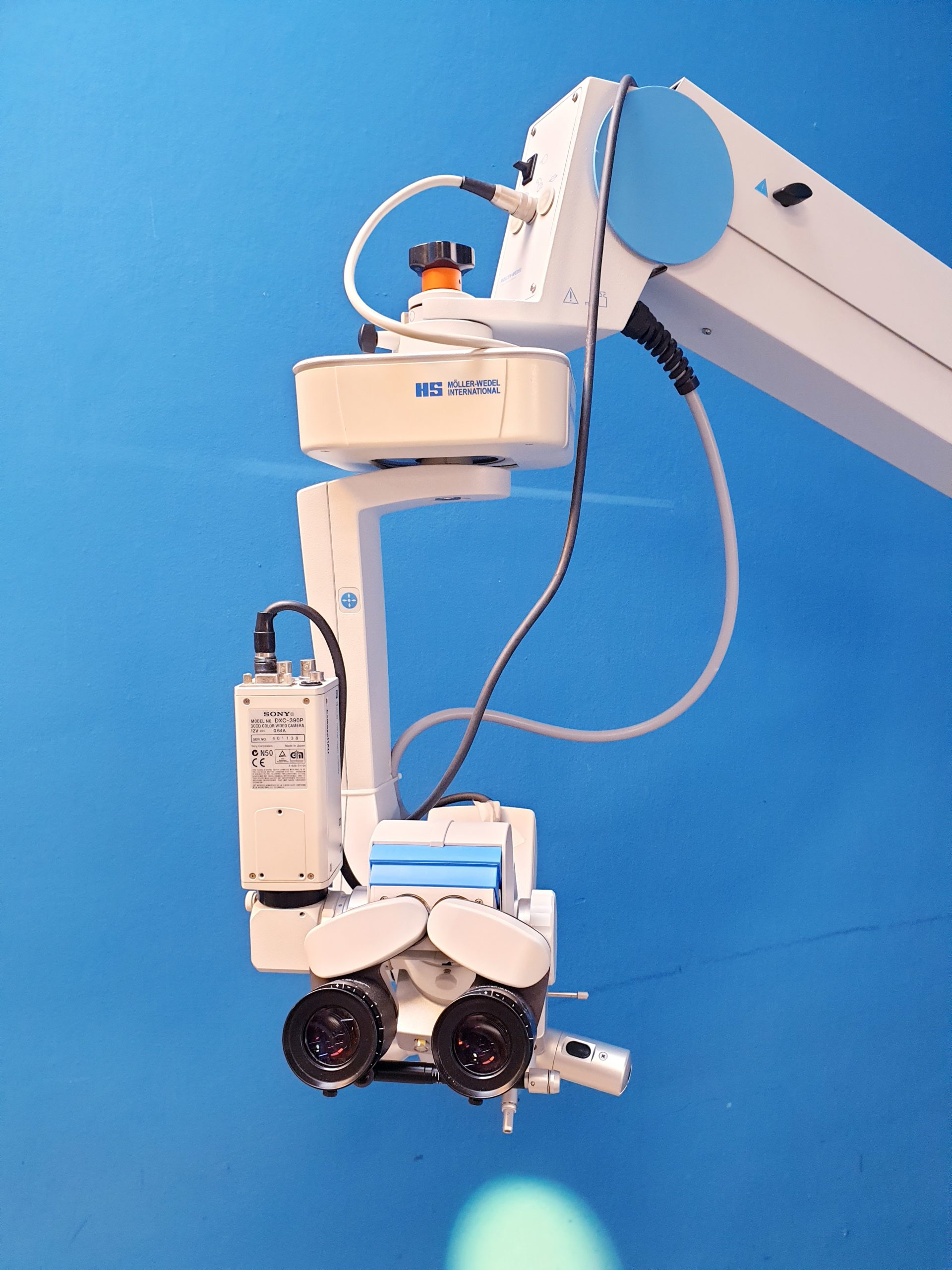 Möller Wedel HI-R900 auf FS3-21 Fuss – Opphtalmoplogisches Mikropskop thumbnail 10