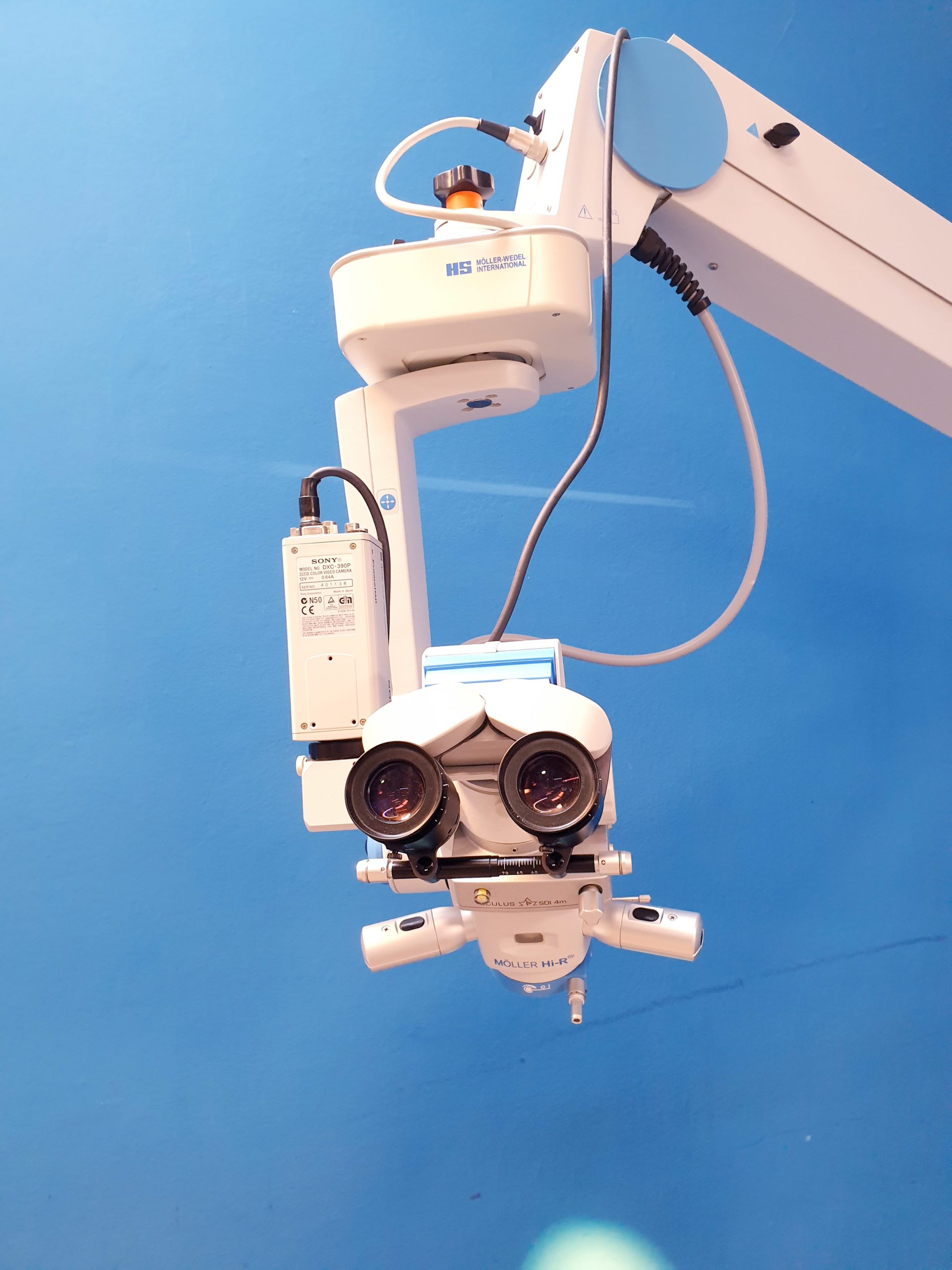 Möller Wedel HI-R900 auf FS3-21 Fuss – Opphtalmoplogisches Mikropskop thumbnail 11